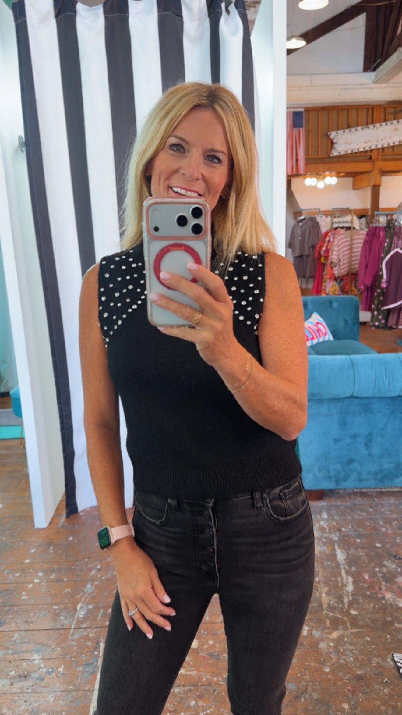 GLAM GIRL SWEATER-BLACK