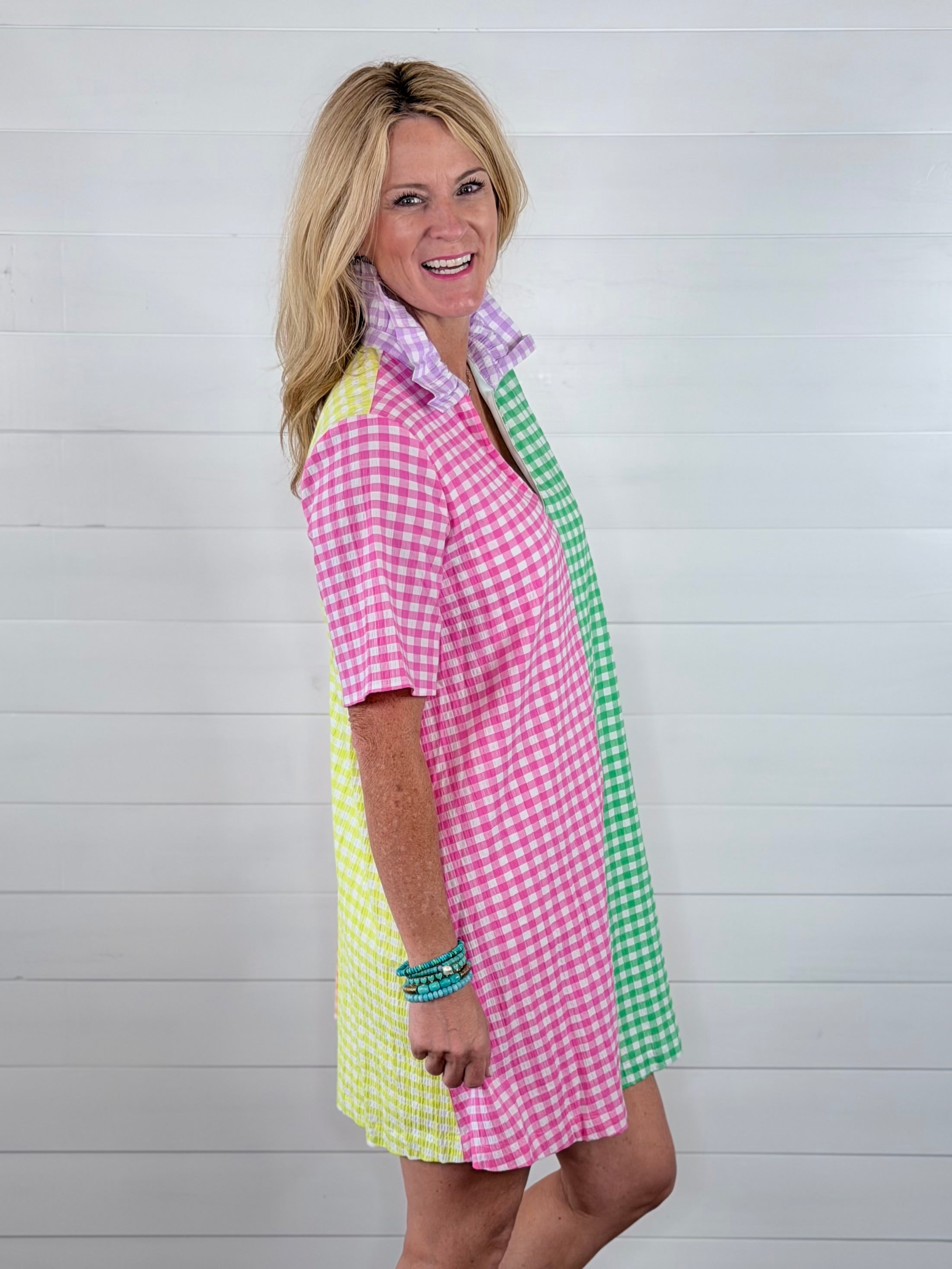 OLIVA GINGHAM DRESS