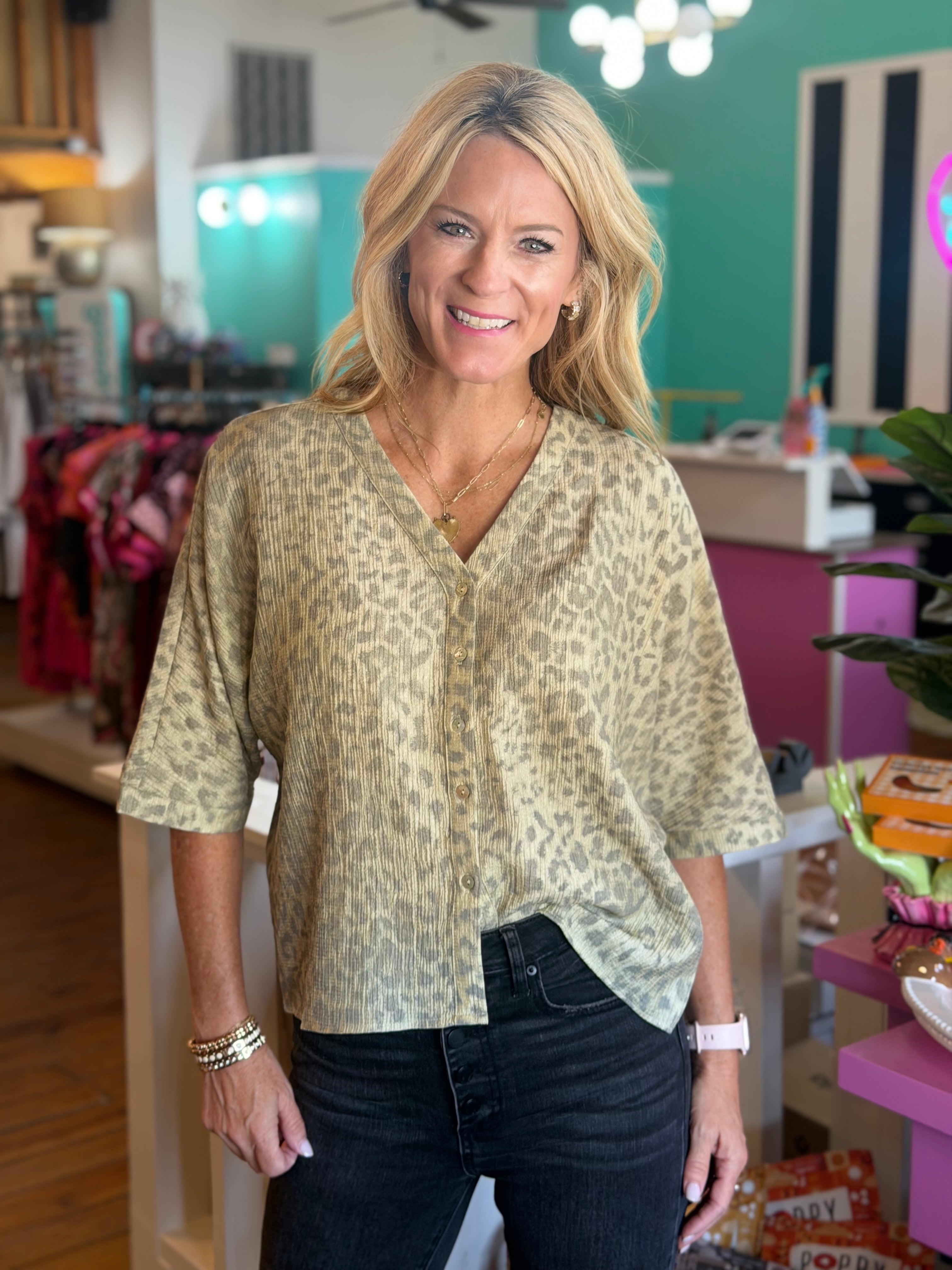 MILLIE CHEETAH TOP