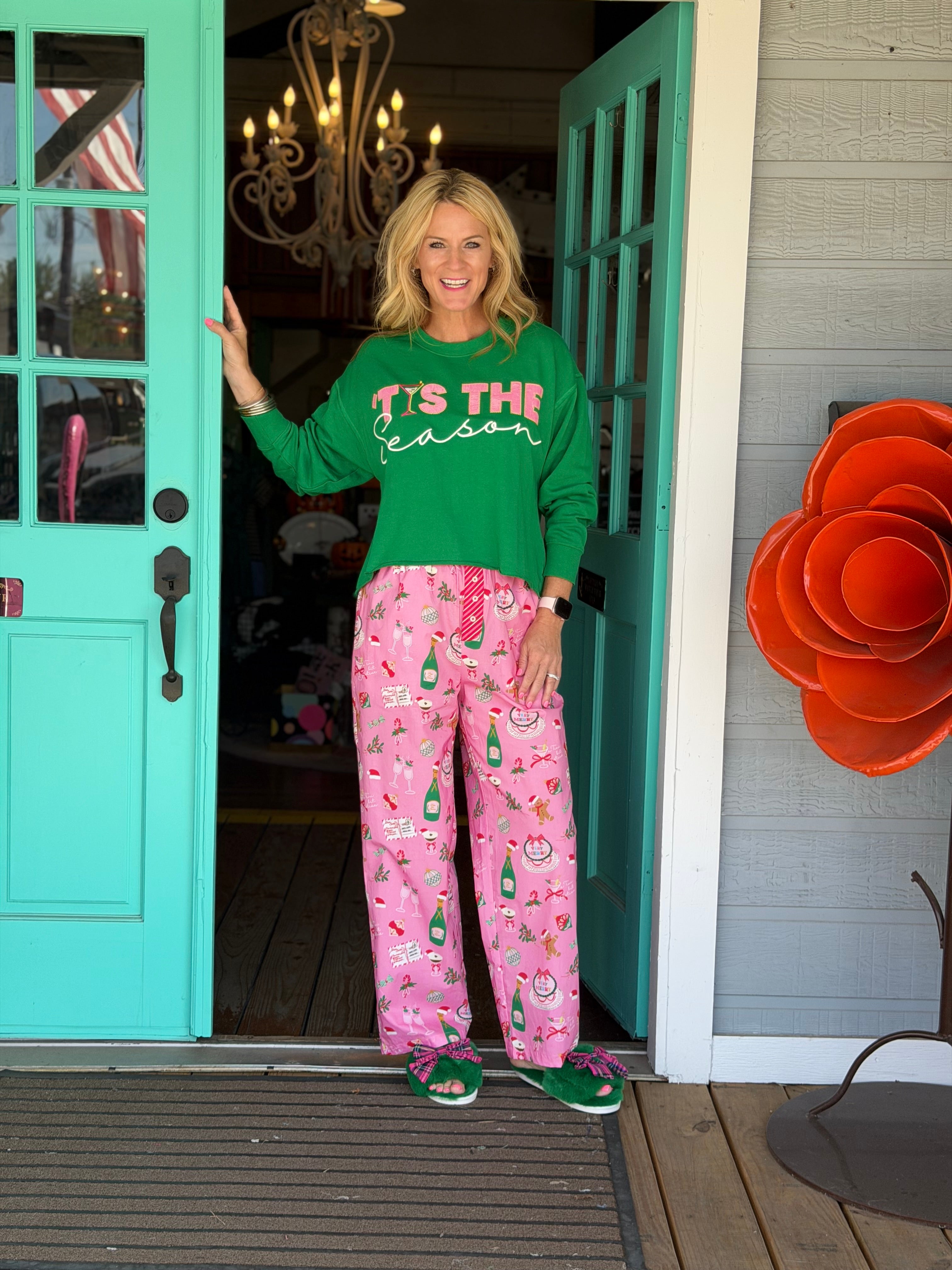 MERRY ICONS BOXER PANTS-PINK