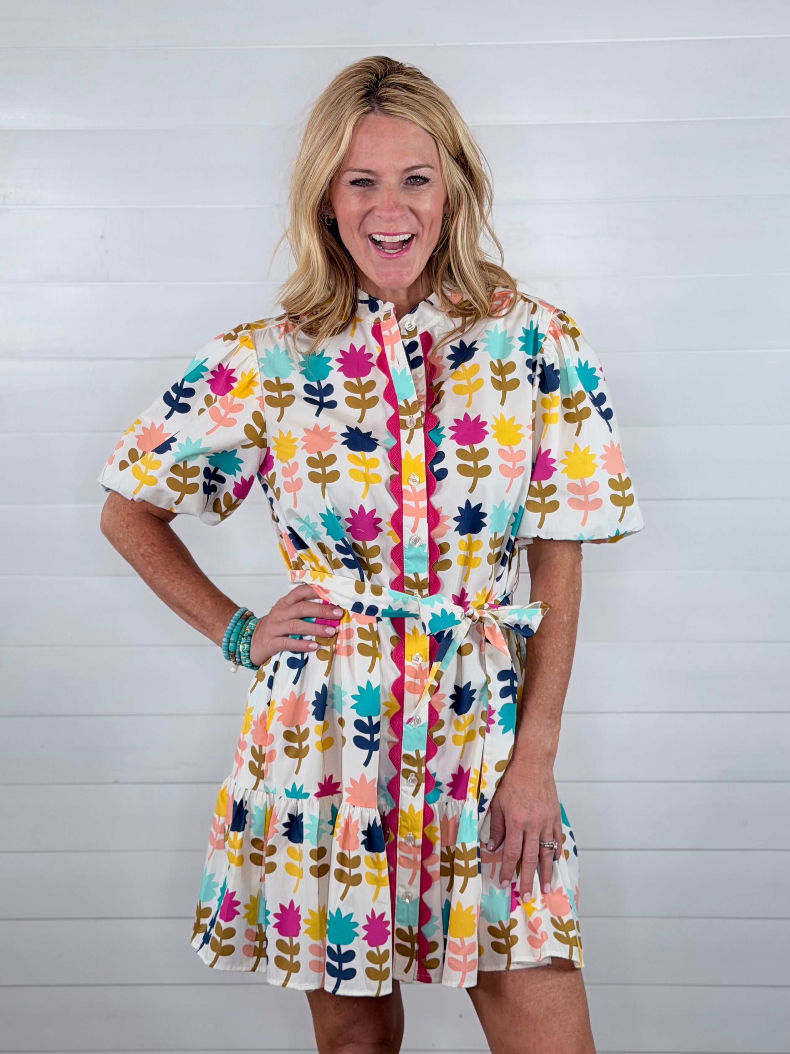 TULIPS IN A ROW DRESS