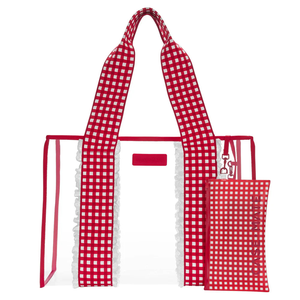 CASE-MATE CHERRY GINGHAM TOTE