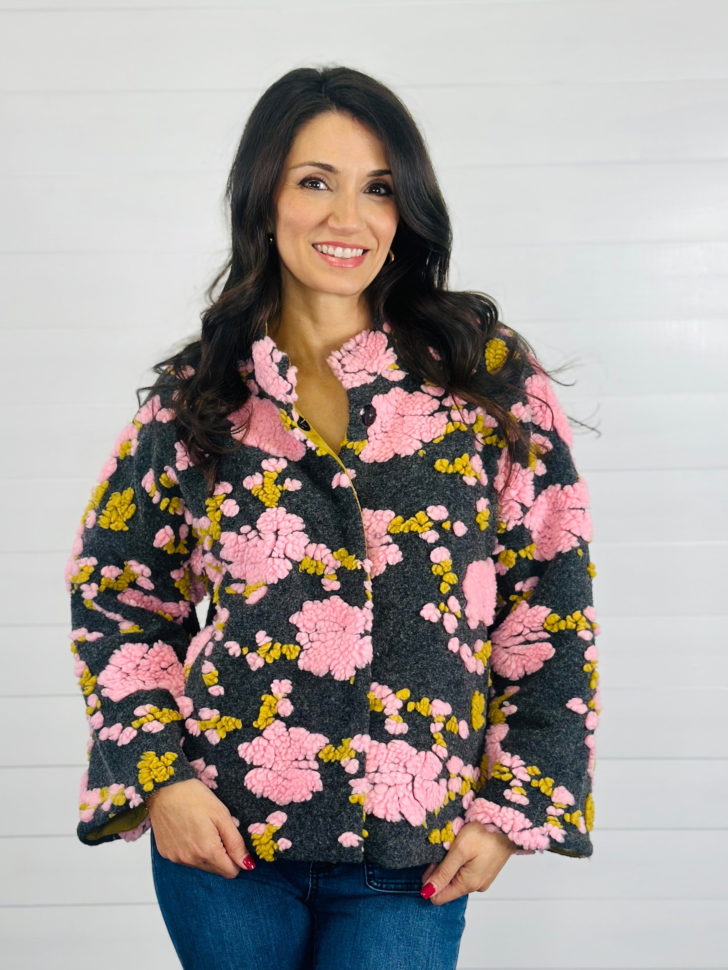 PUFF FLORAL JACKET