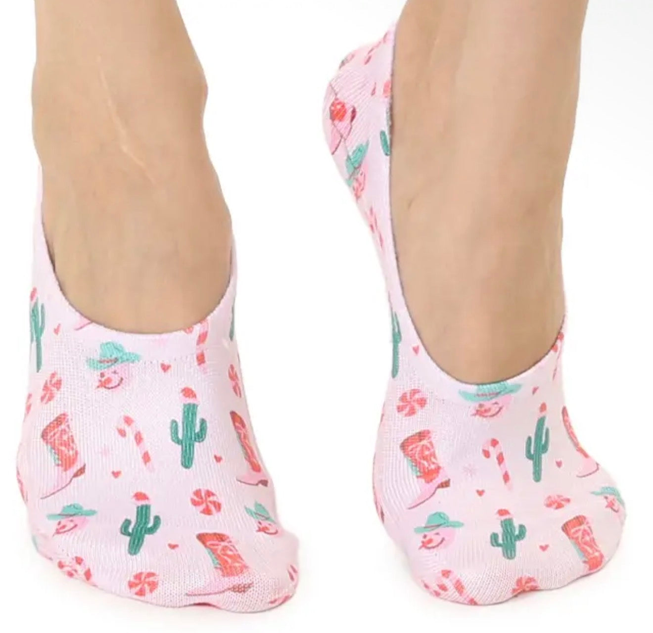LINER SOCKS-RODEO CHRISTMAS