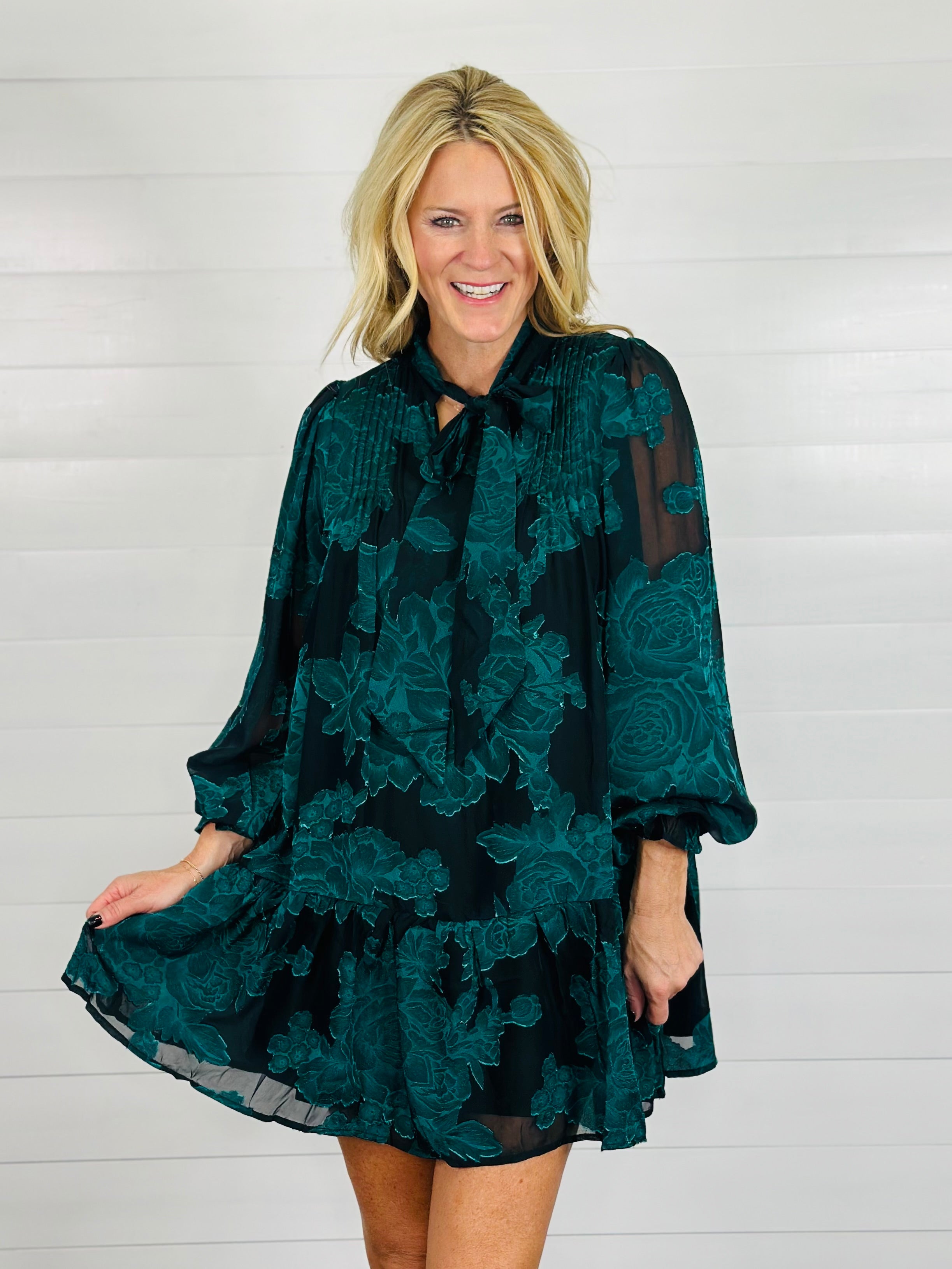 ELEGANT FLORALS DRESS