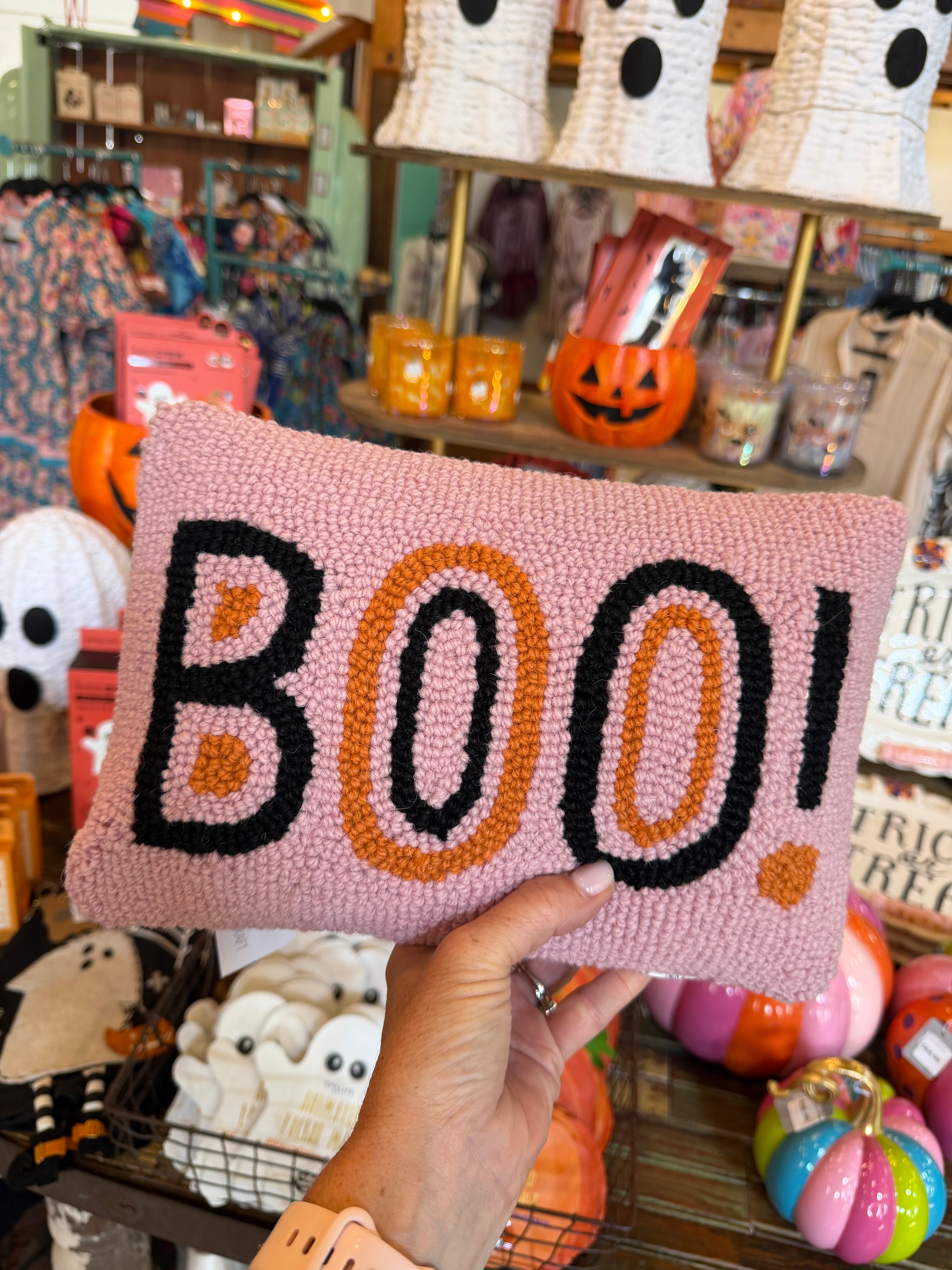PINK BOO PILLOW