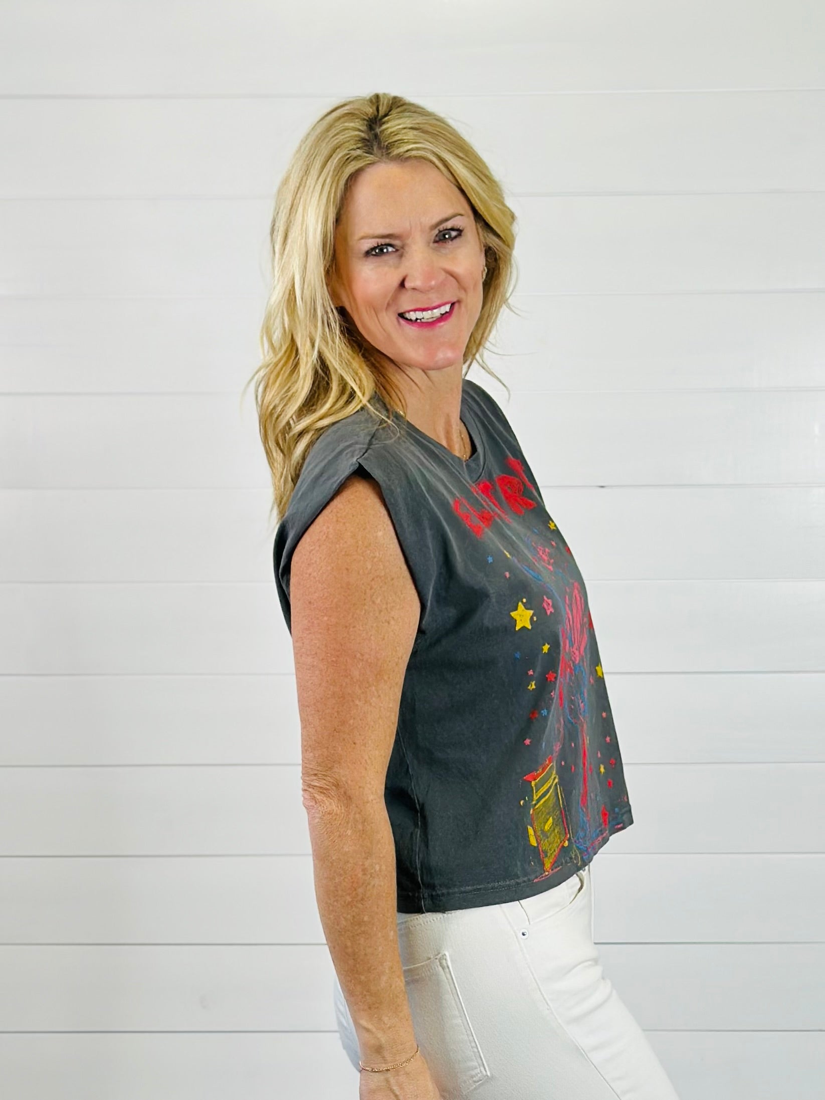 ELECTRIC COWBOY CROP TEE