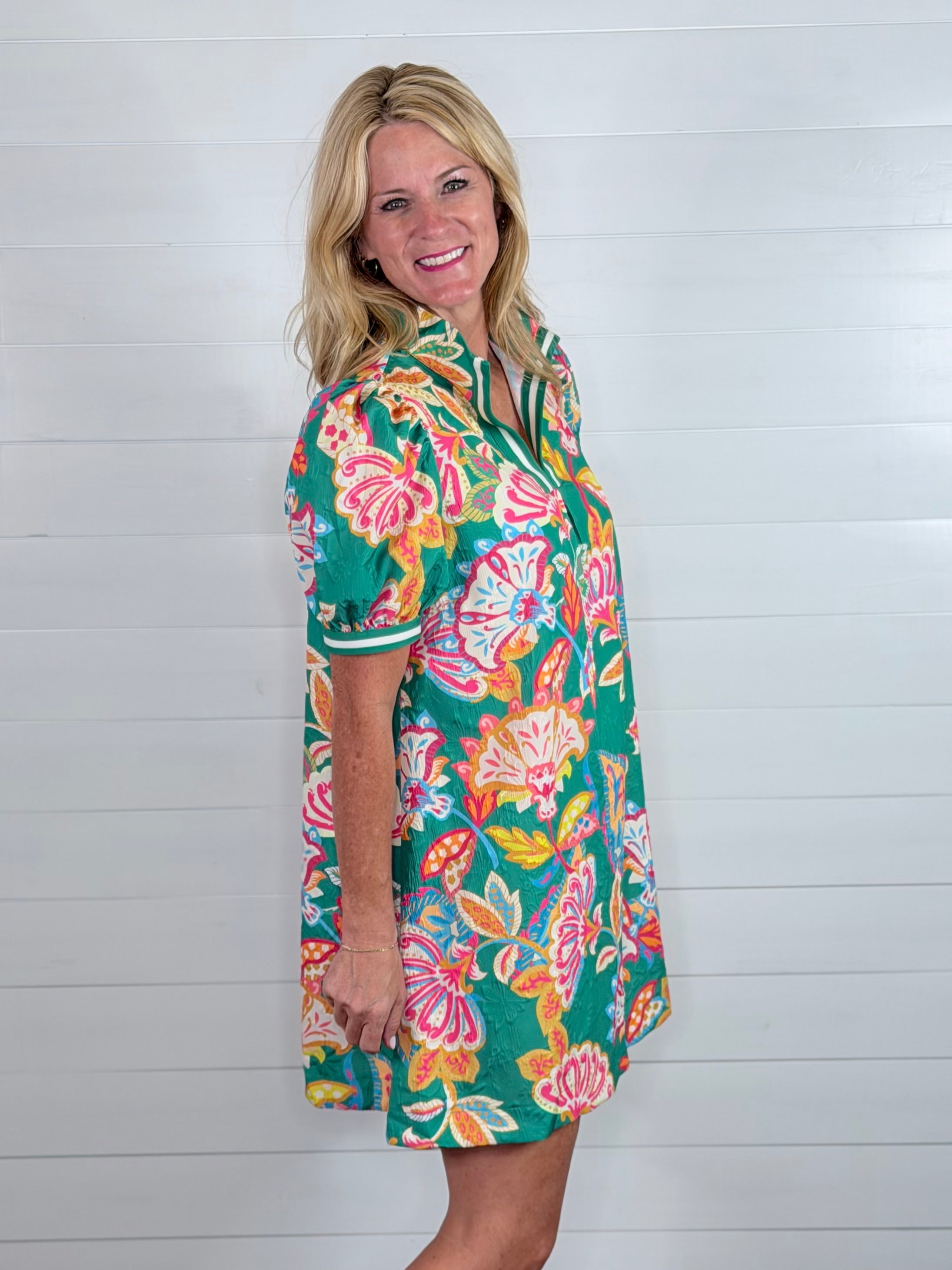 LIZZIE DRESS-GREEN