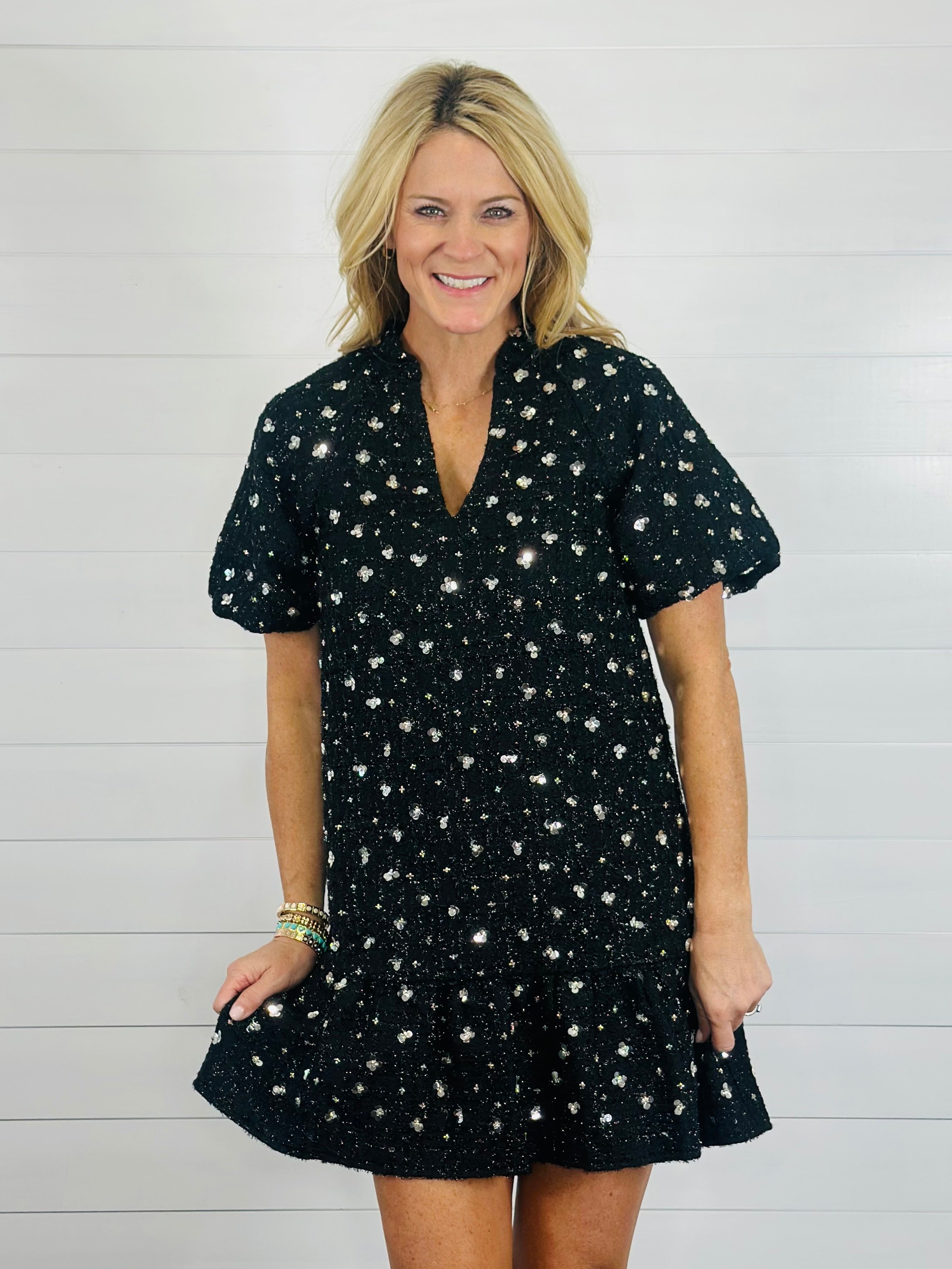 MIDNIGHT SPARKLE DRESS