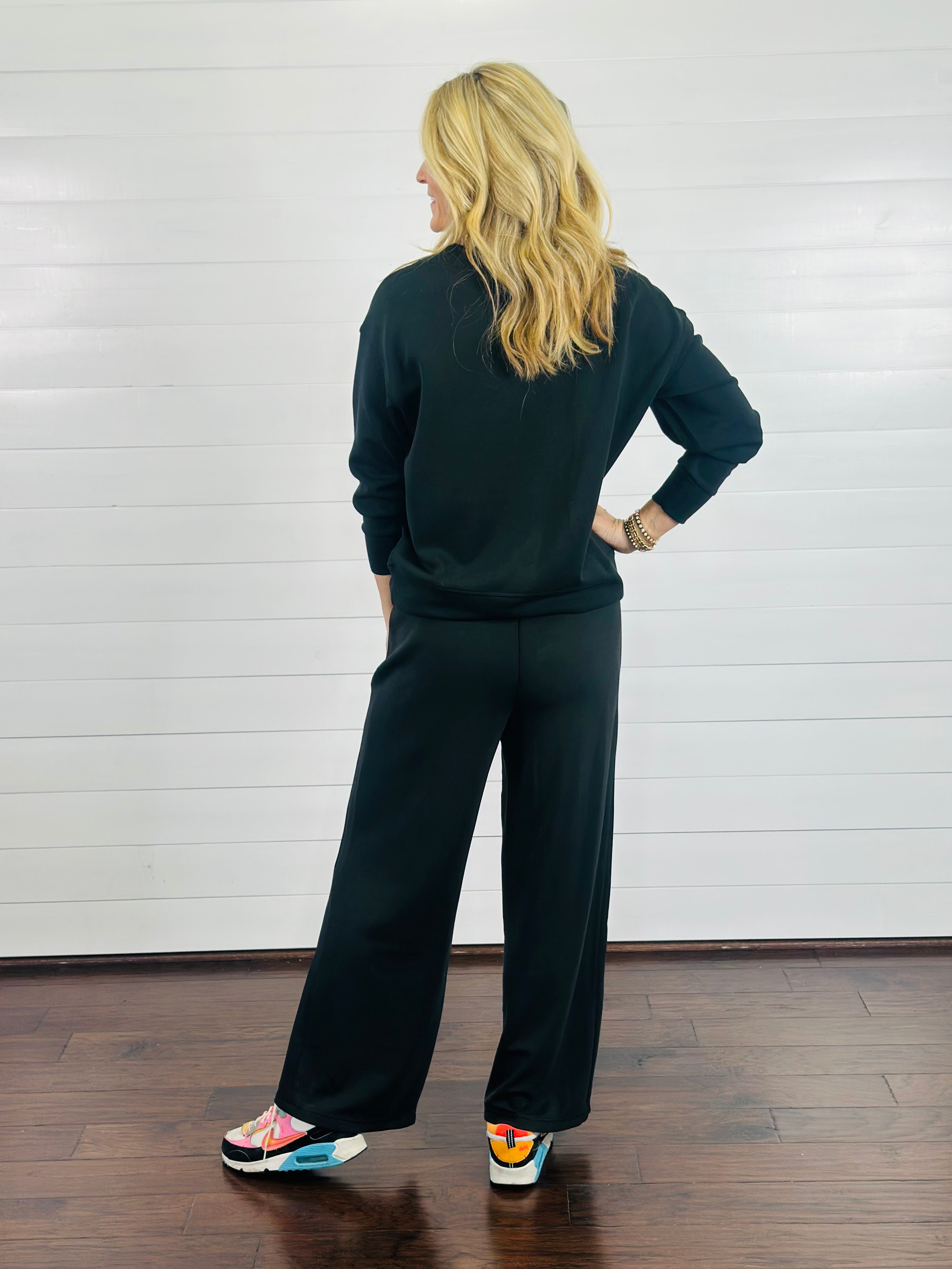 HAZEL WIDE LEG PANT-BLACK