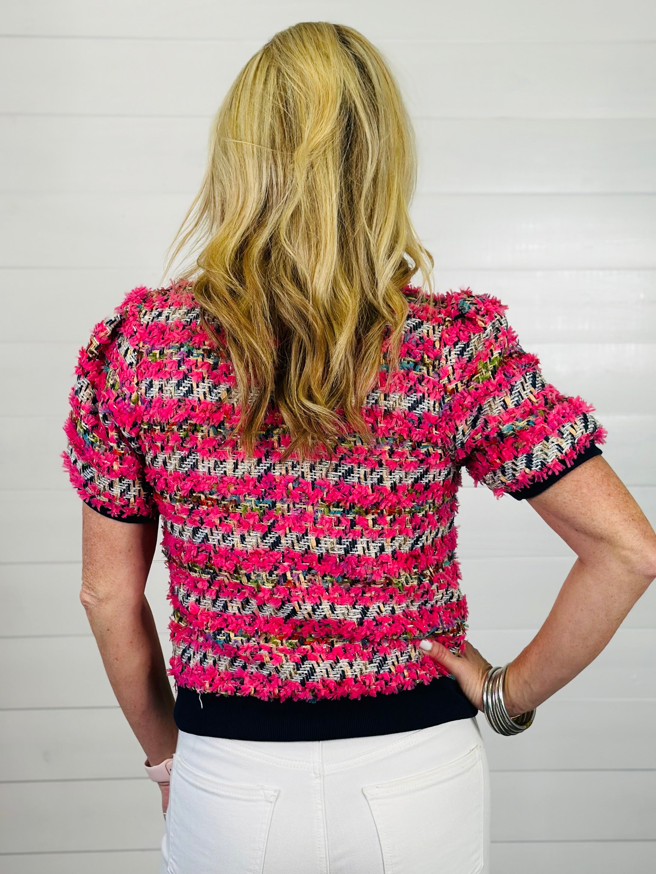 TRIXIE TWEED TOP