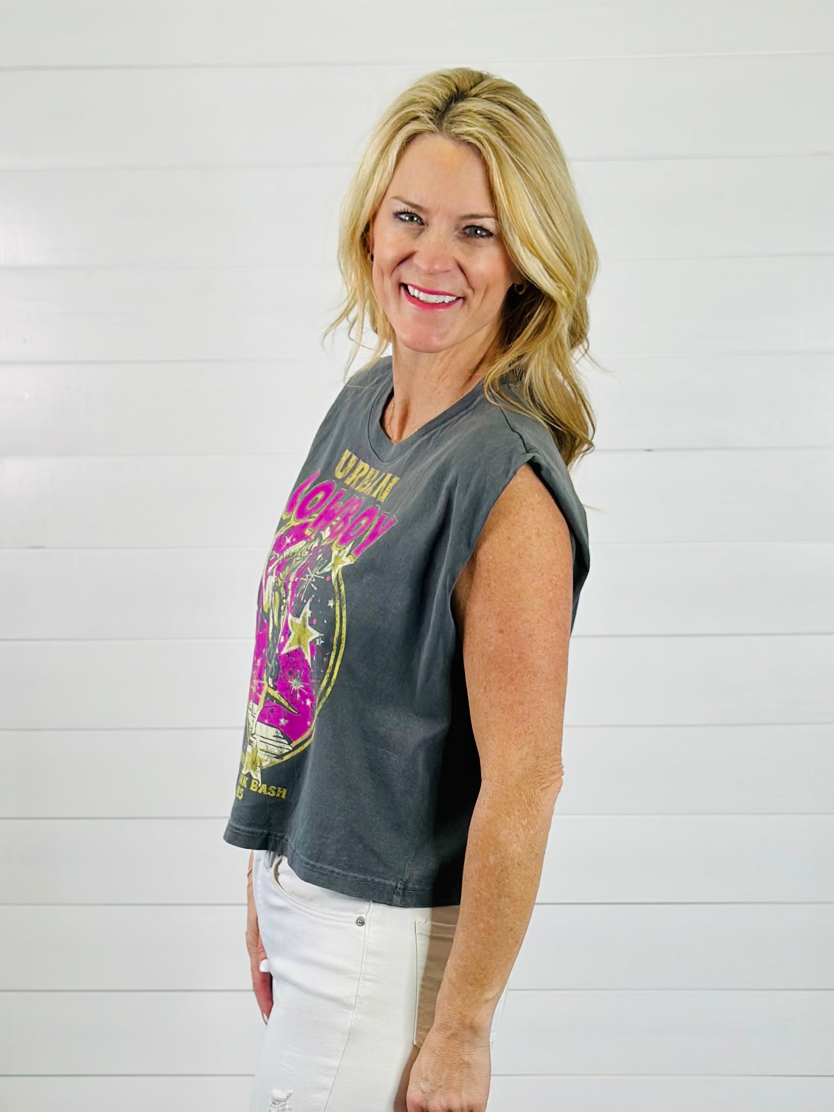 URBAN COWBOY CROP TEE