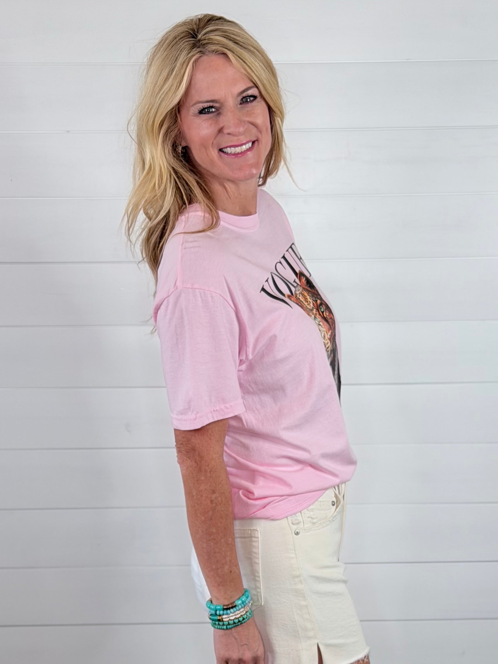 BOUGEE LEOPARD GRAPHIC TEE