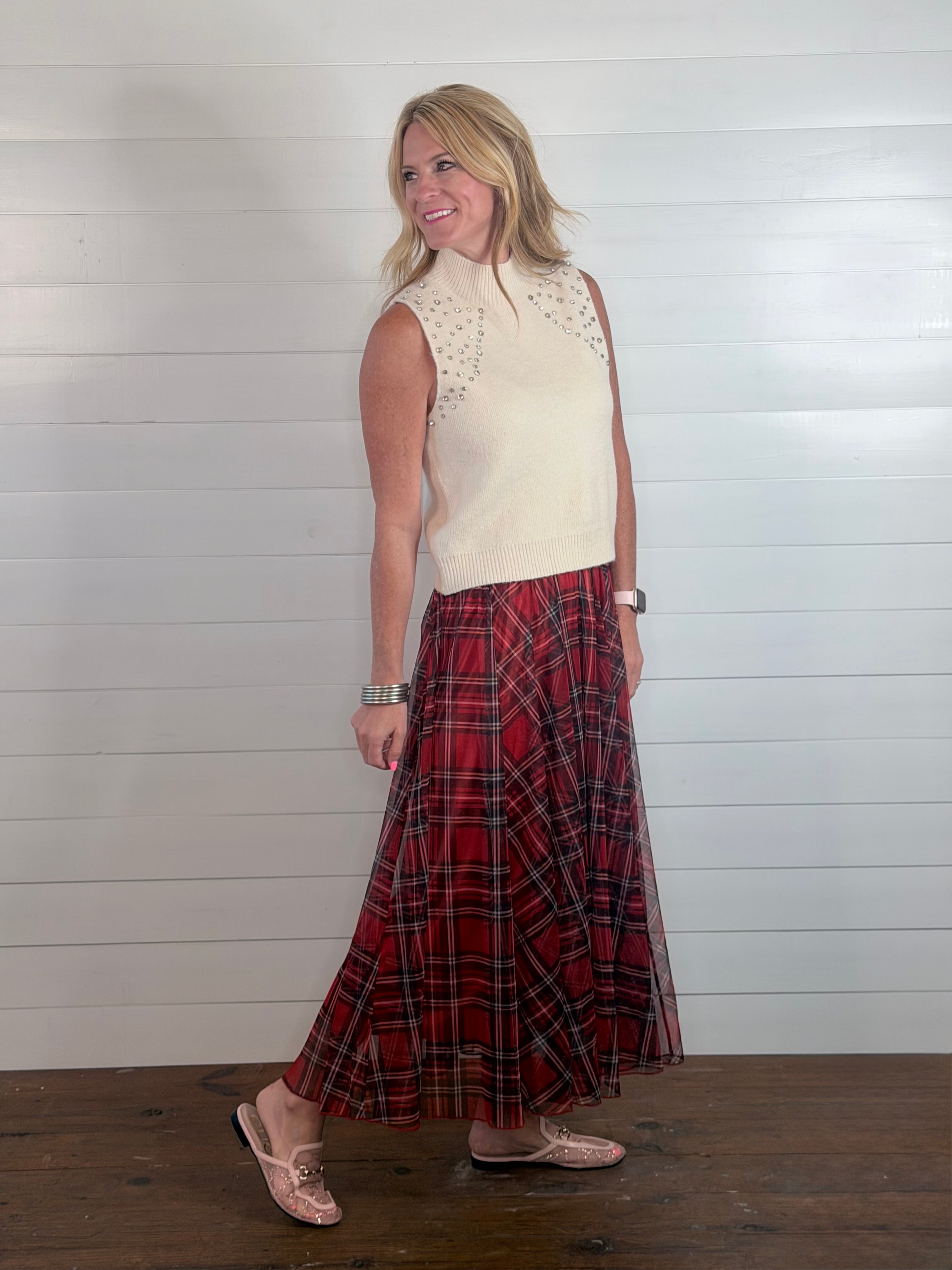 PLAYFUL PLAID SKIRT