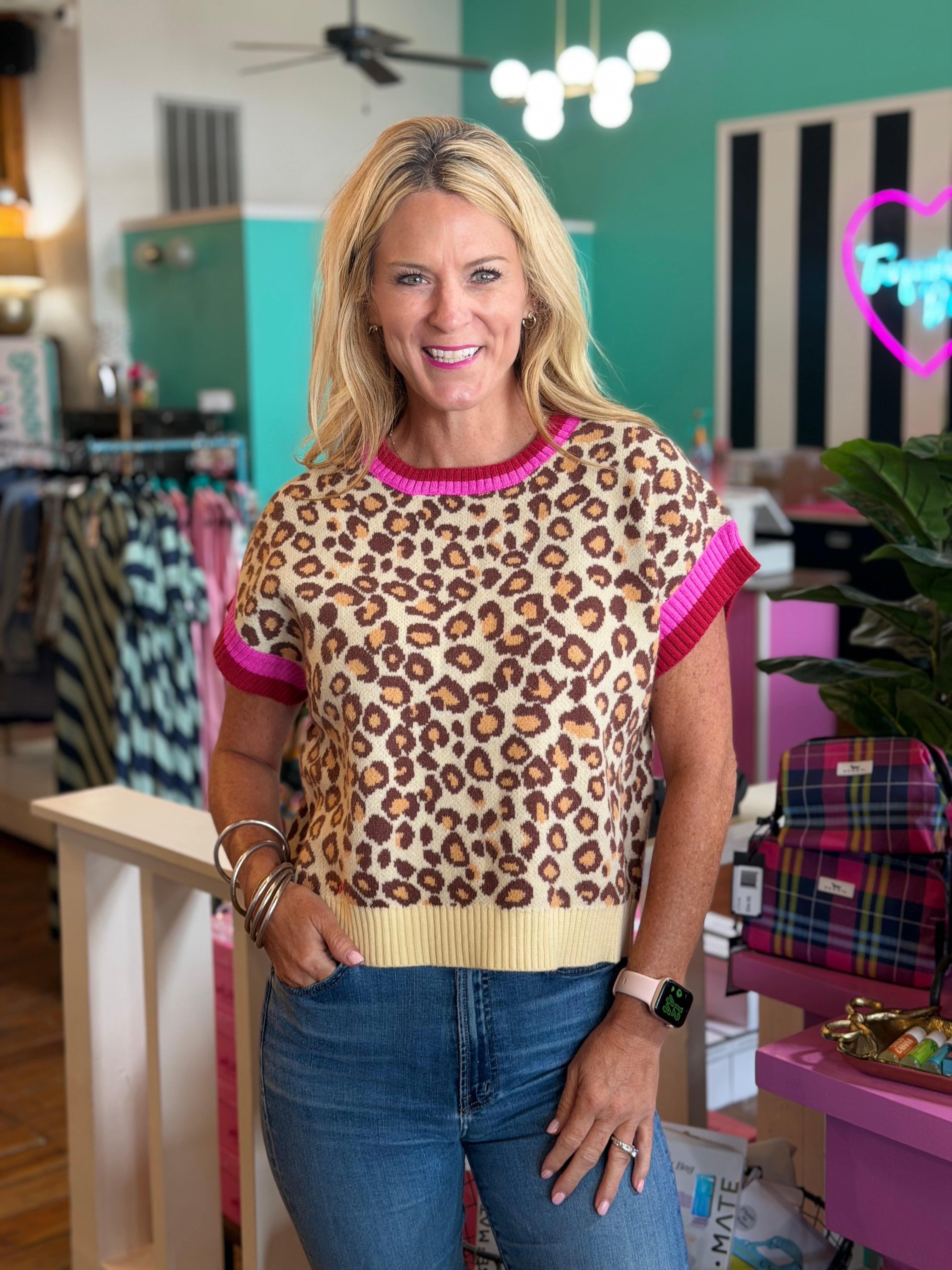 LUCY LEOPARD SWEATER