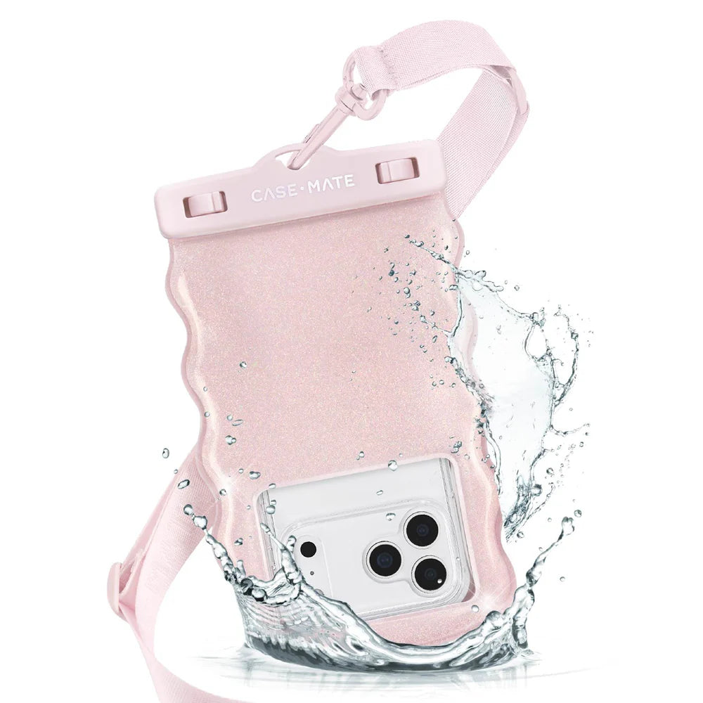 CASE-MATE-WAVY WATERPROOF FLOATING POUCH-BALLET PINK