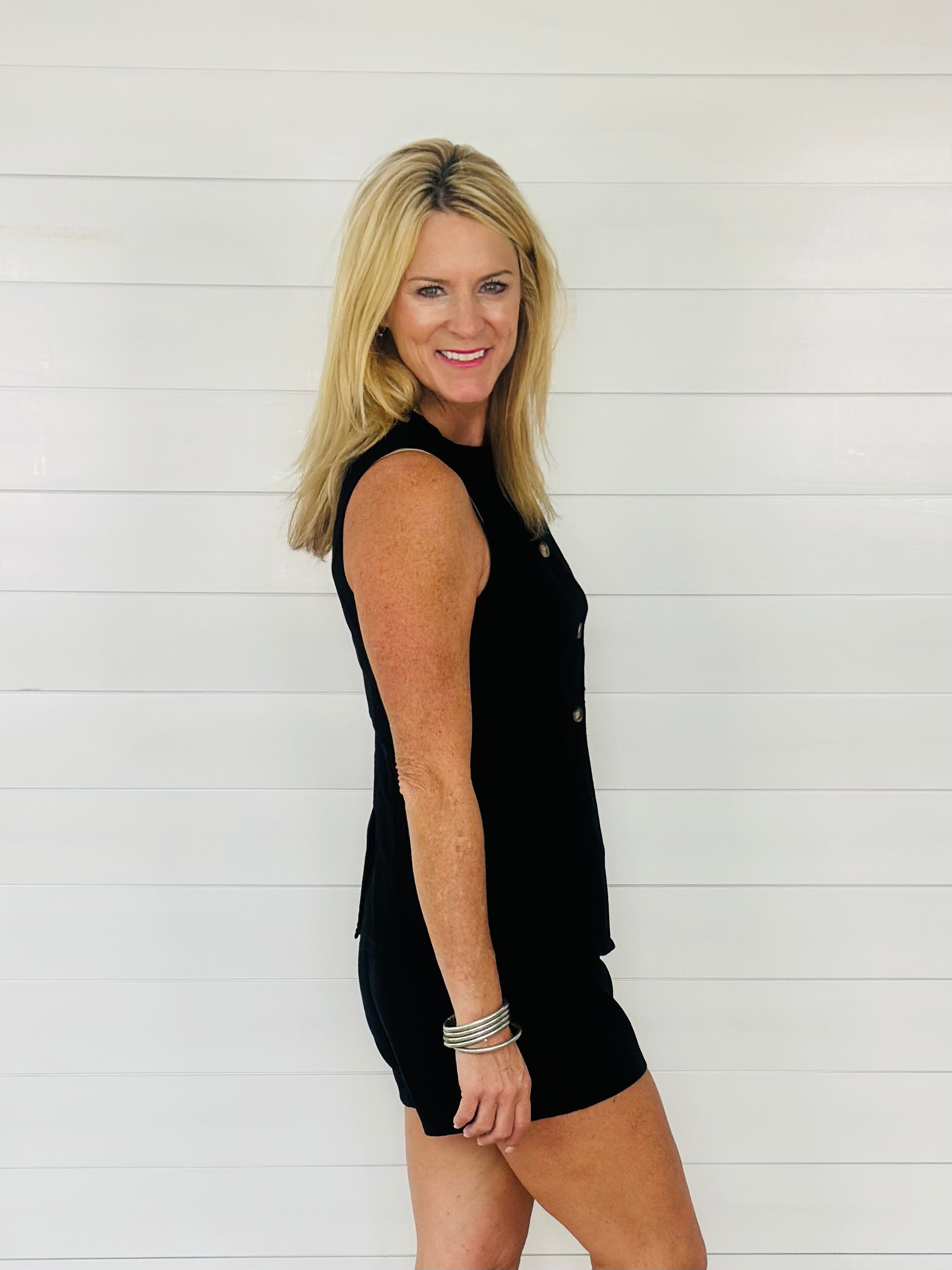 DANI DENIM SET-BLACK