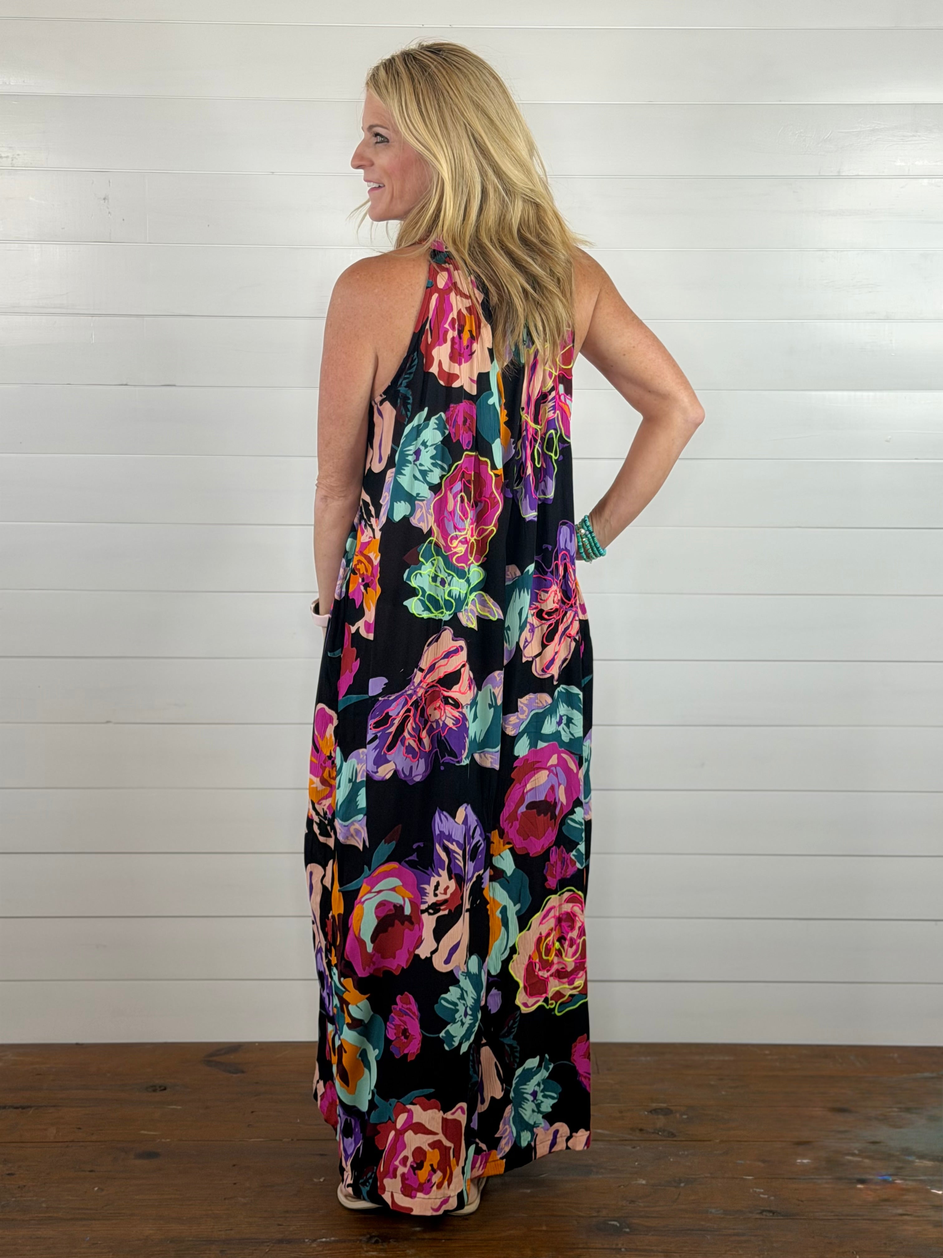 SYMPHONY ROMPER-BLACK