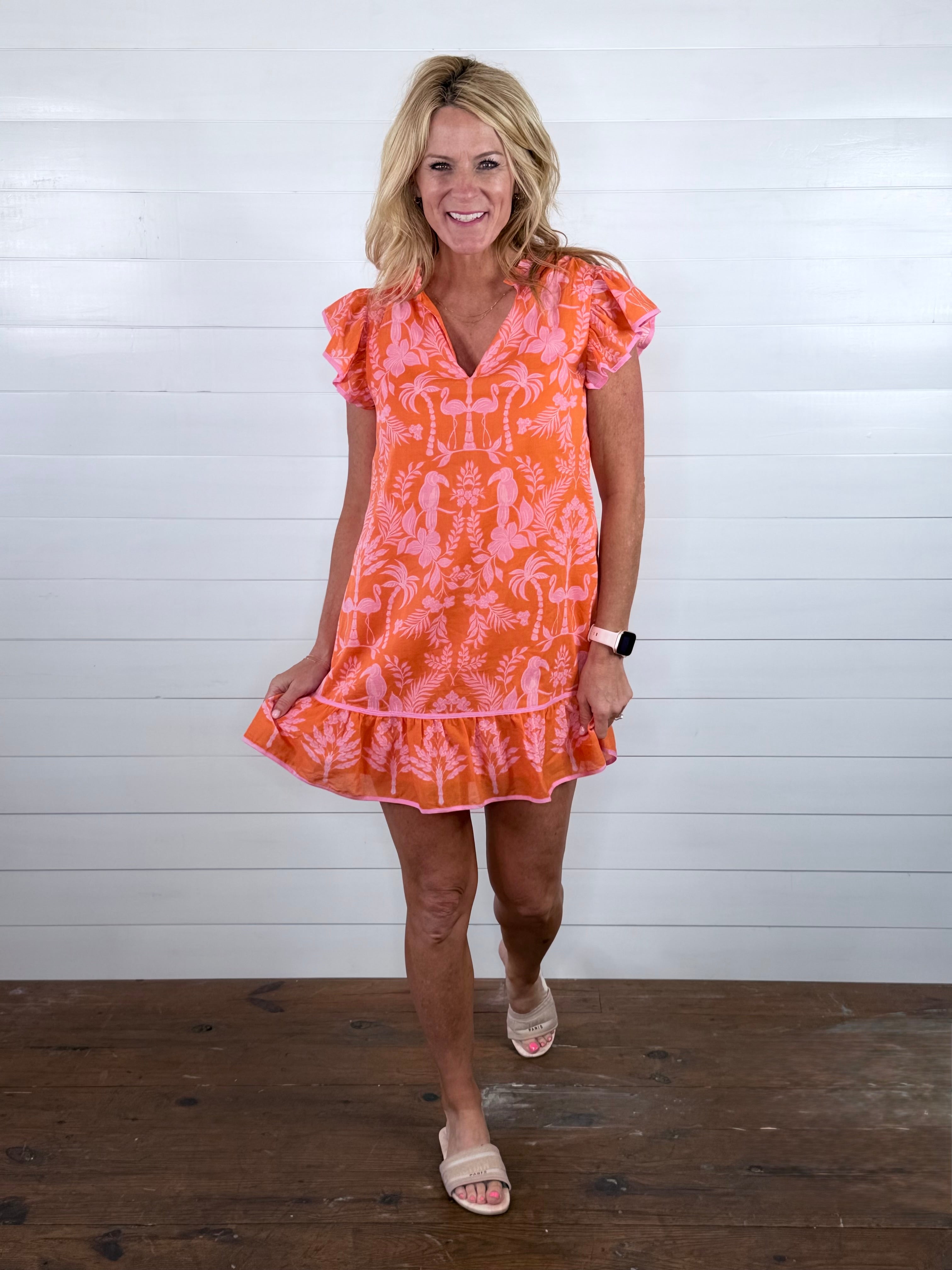 DAVINA FLORAL SHIFT DRESS