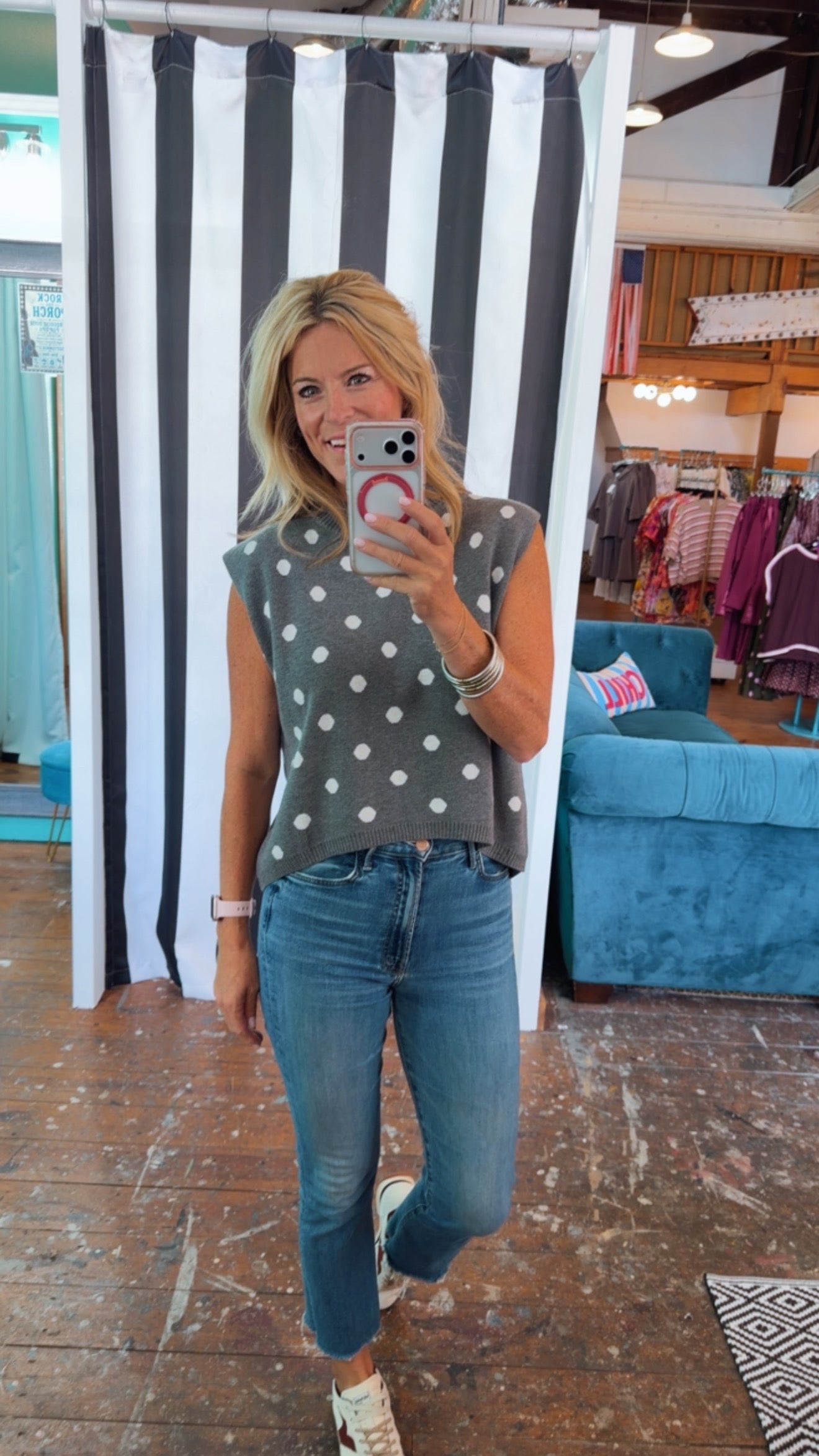 PRESLEY POLKA DOT SWEATER
