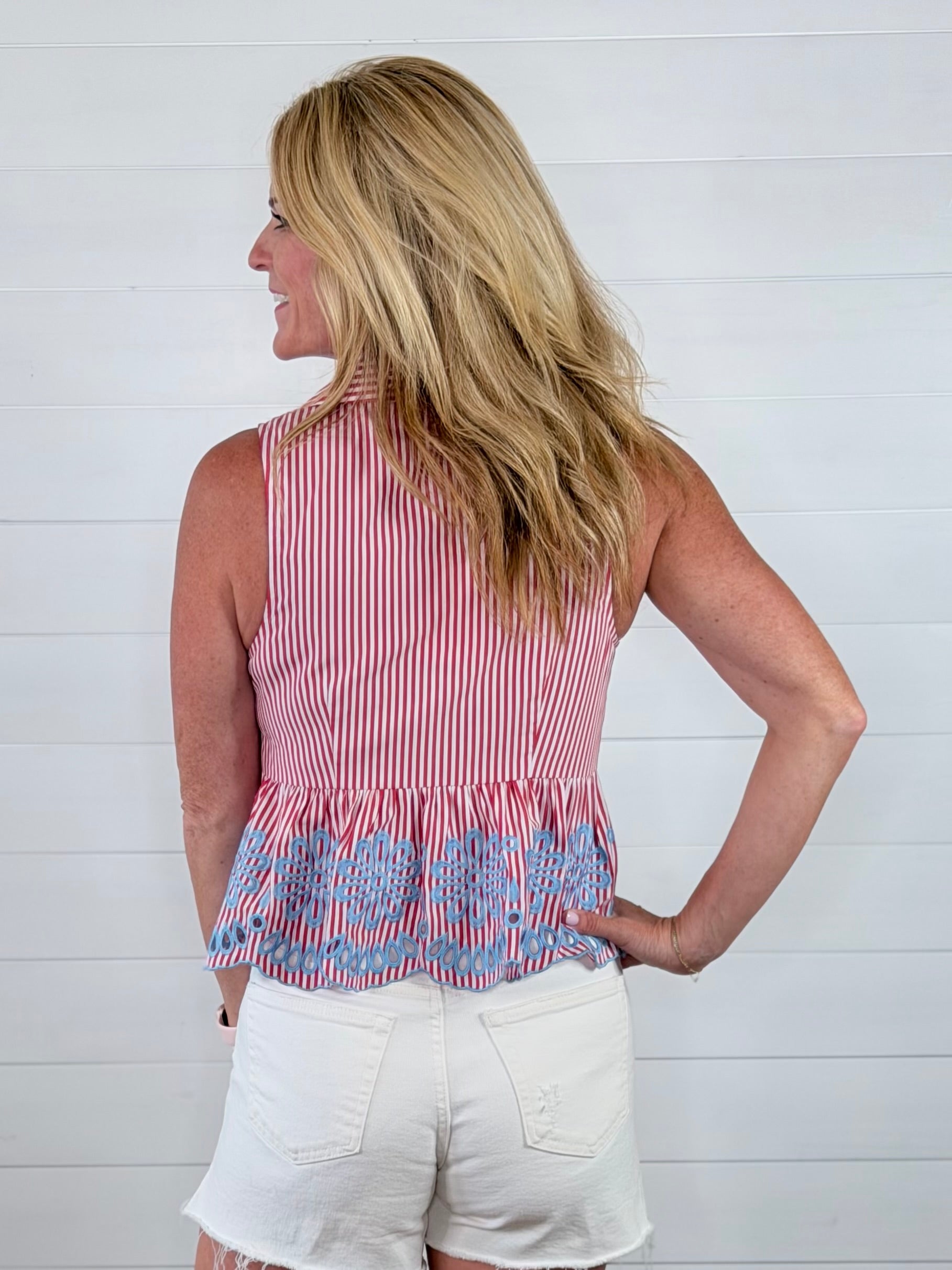 LACEY PEPLUM TOP