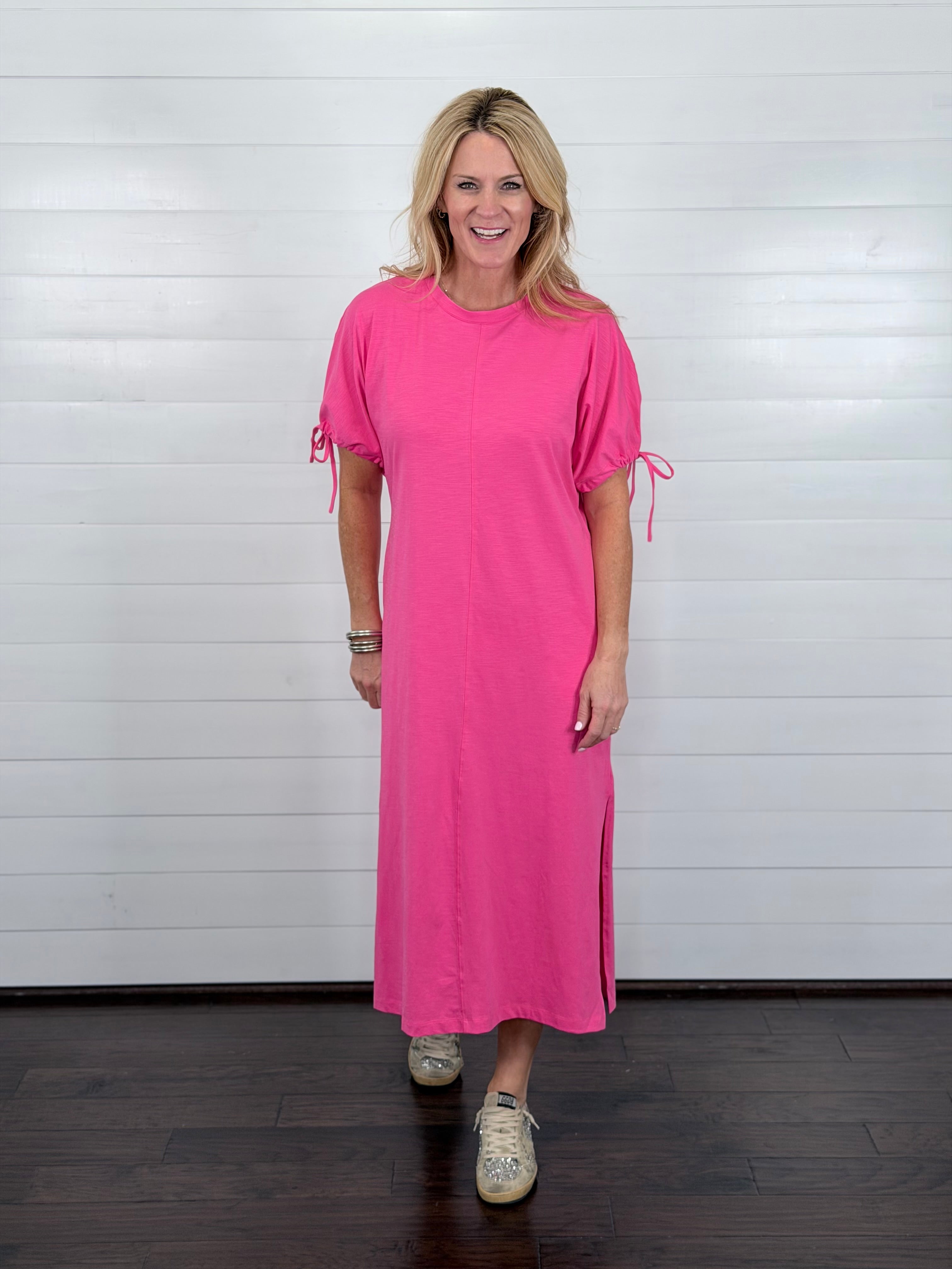 THE EVERLY DRESS-PINK
