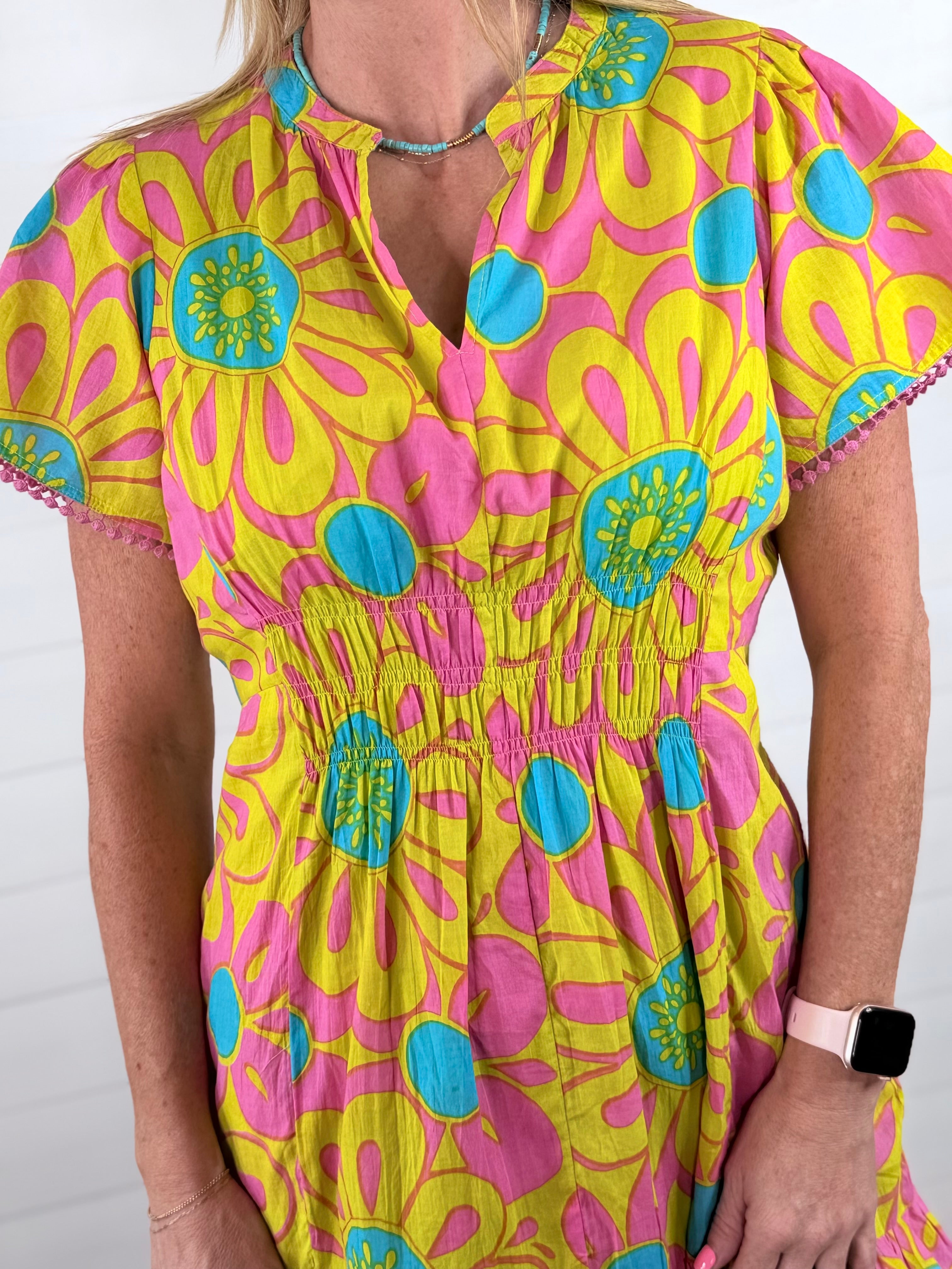 DAISY BORDER DRESS