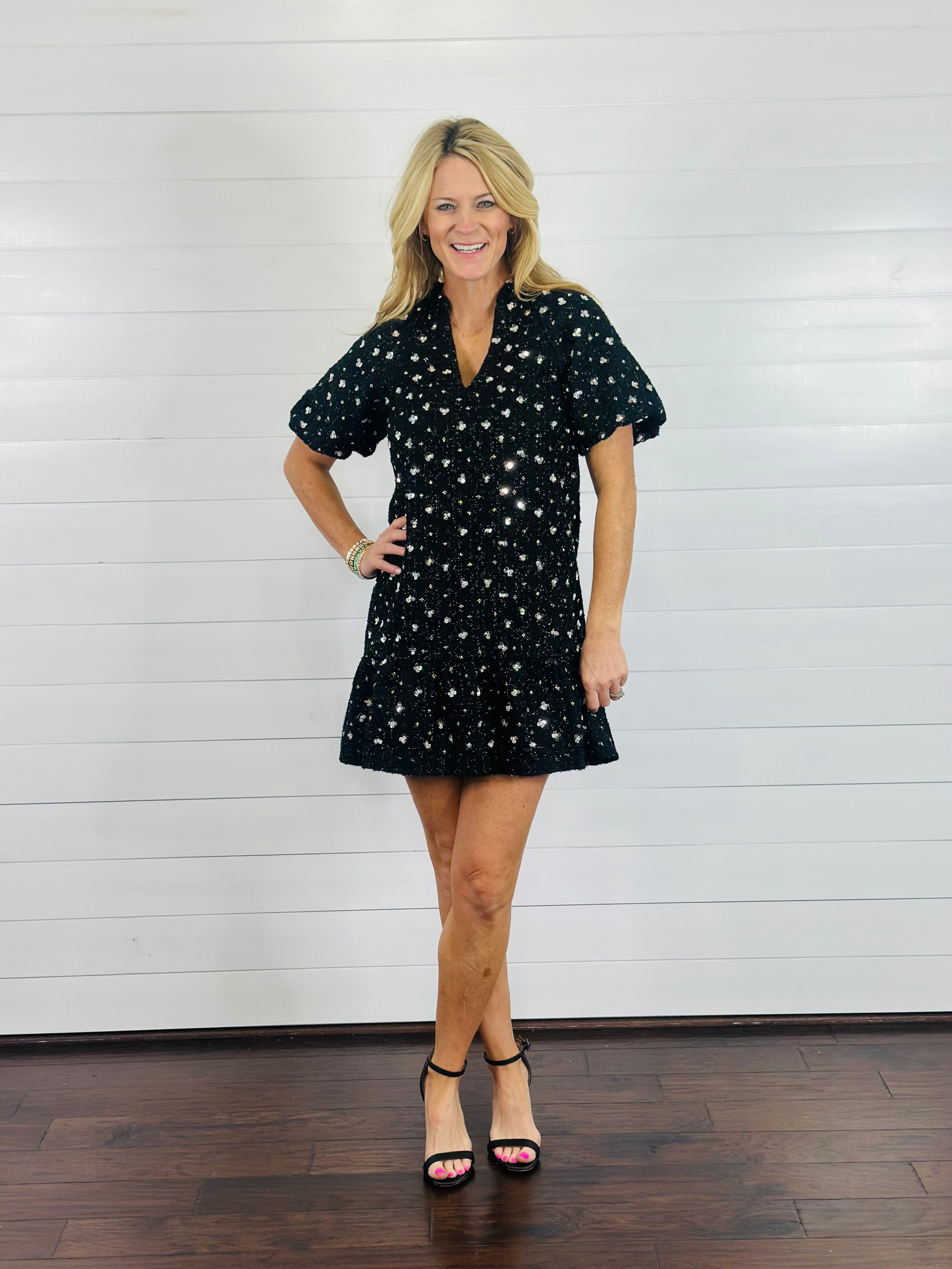 MIDNIGHT SPARKLE DRESS