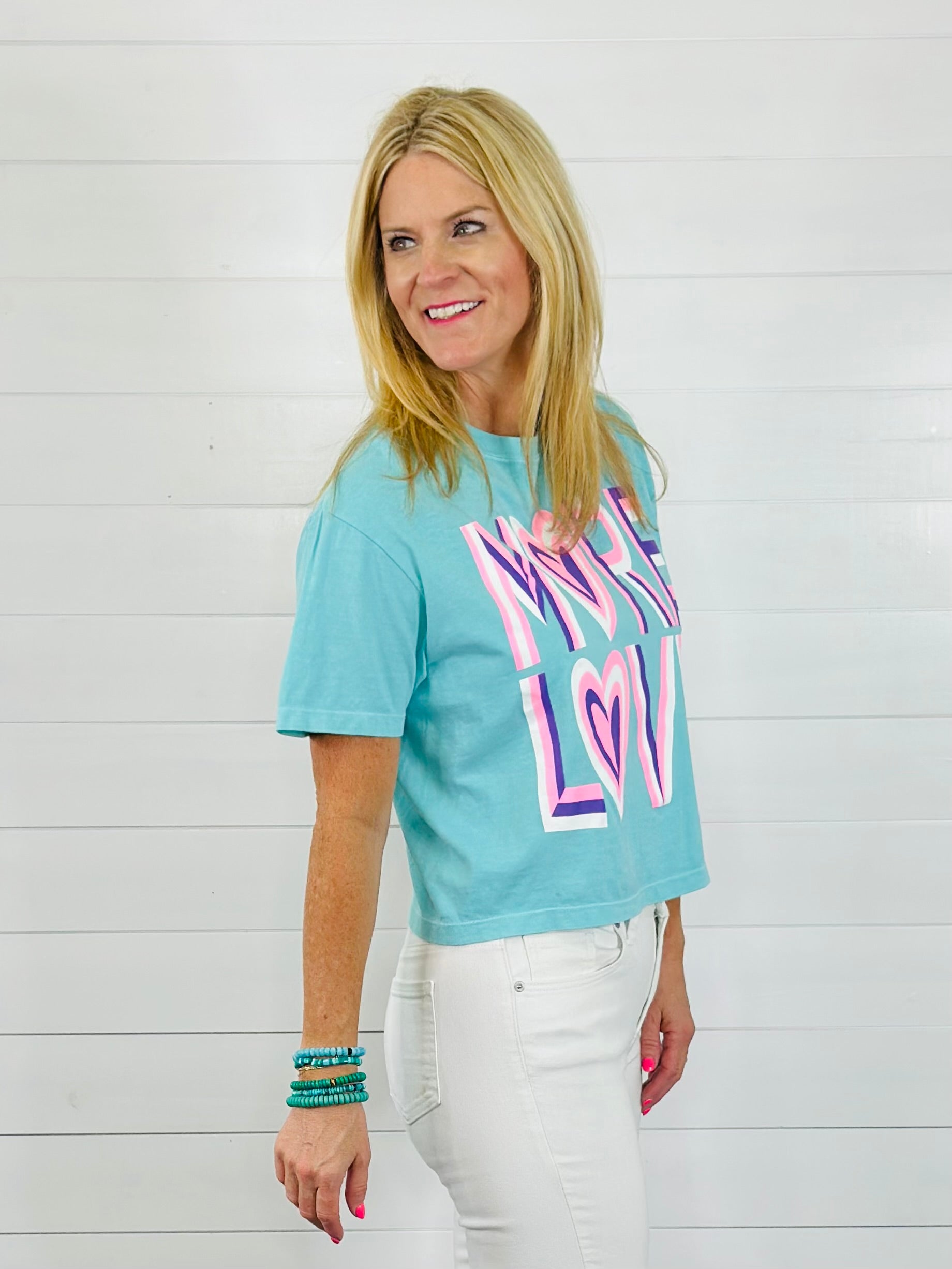 MORE LOVE CROPPED TEE