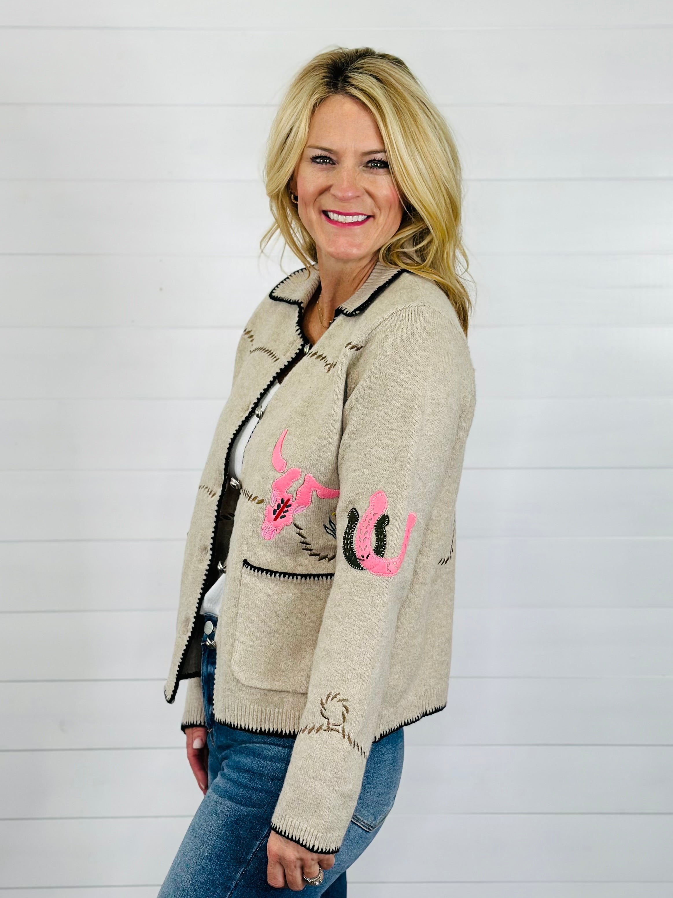 GO WEST SWEATER JACKET