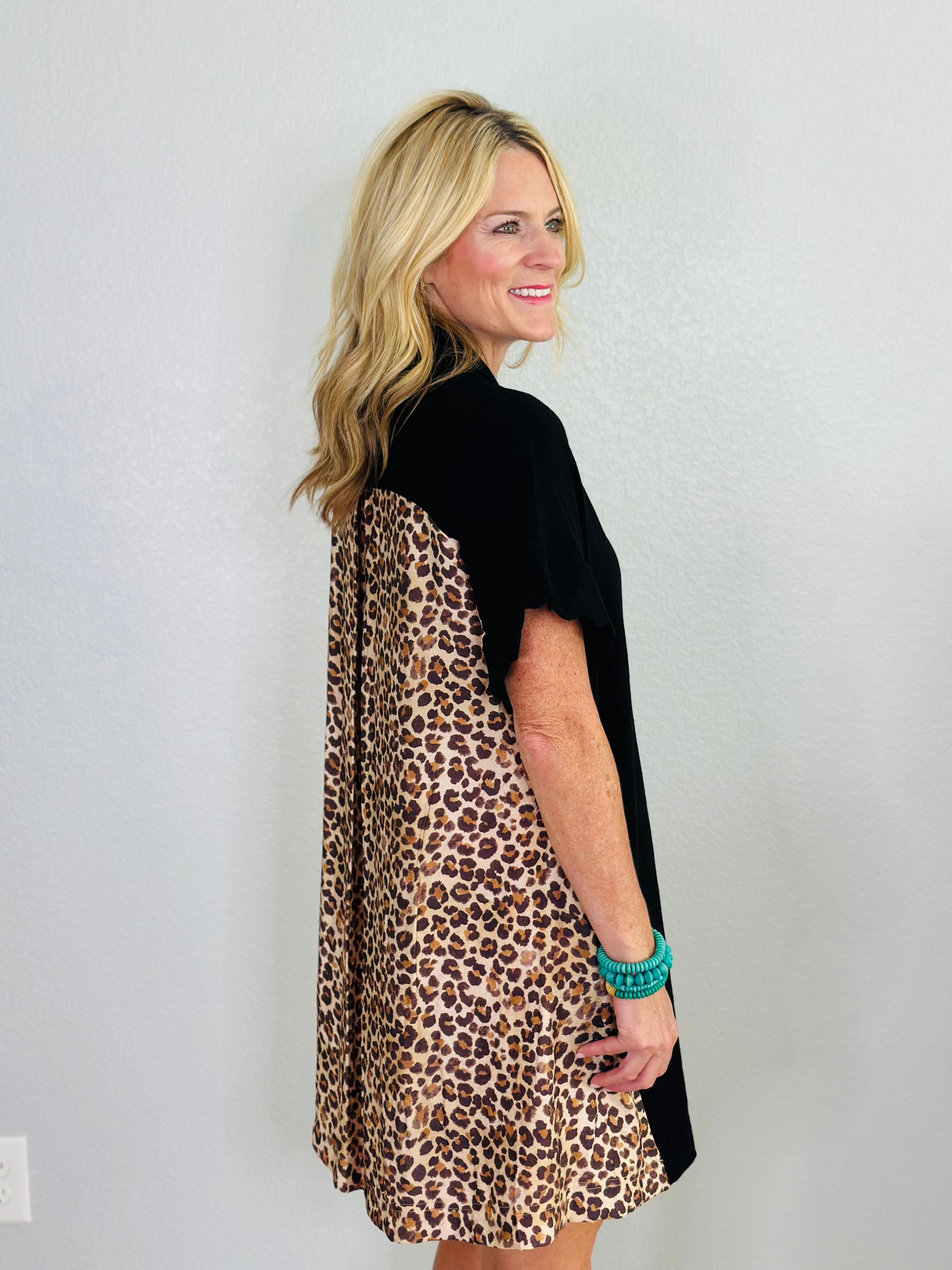 WILD SIDE DRESS-BLACK