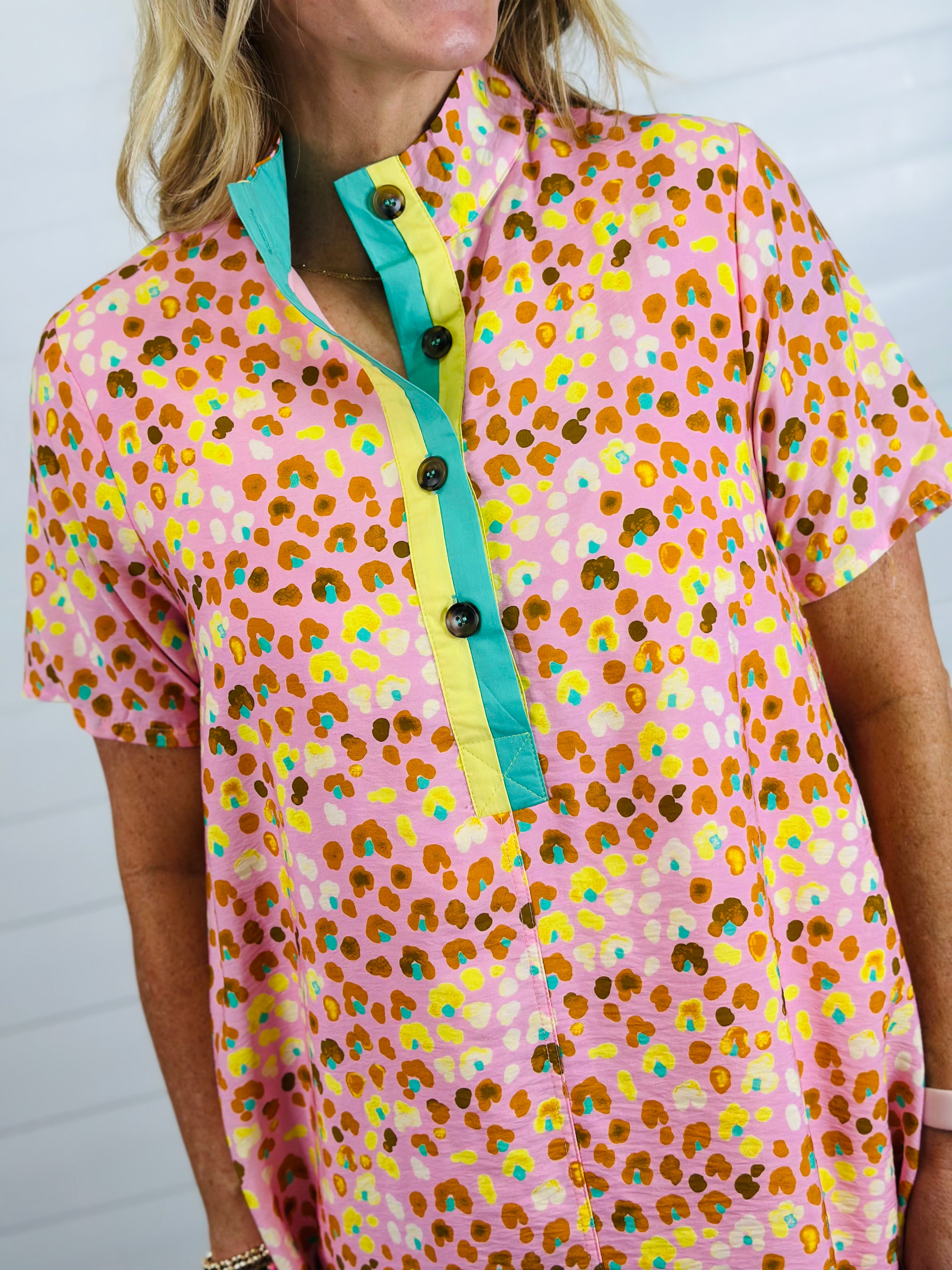 WILD ABOUT SPRING DRESS-BLUSH