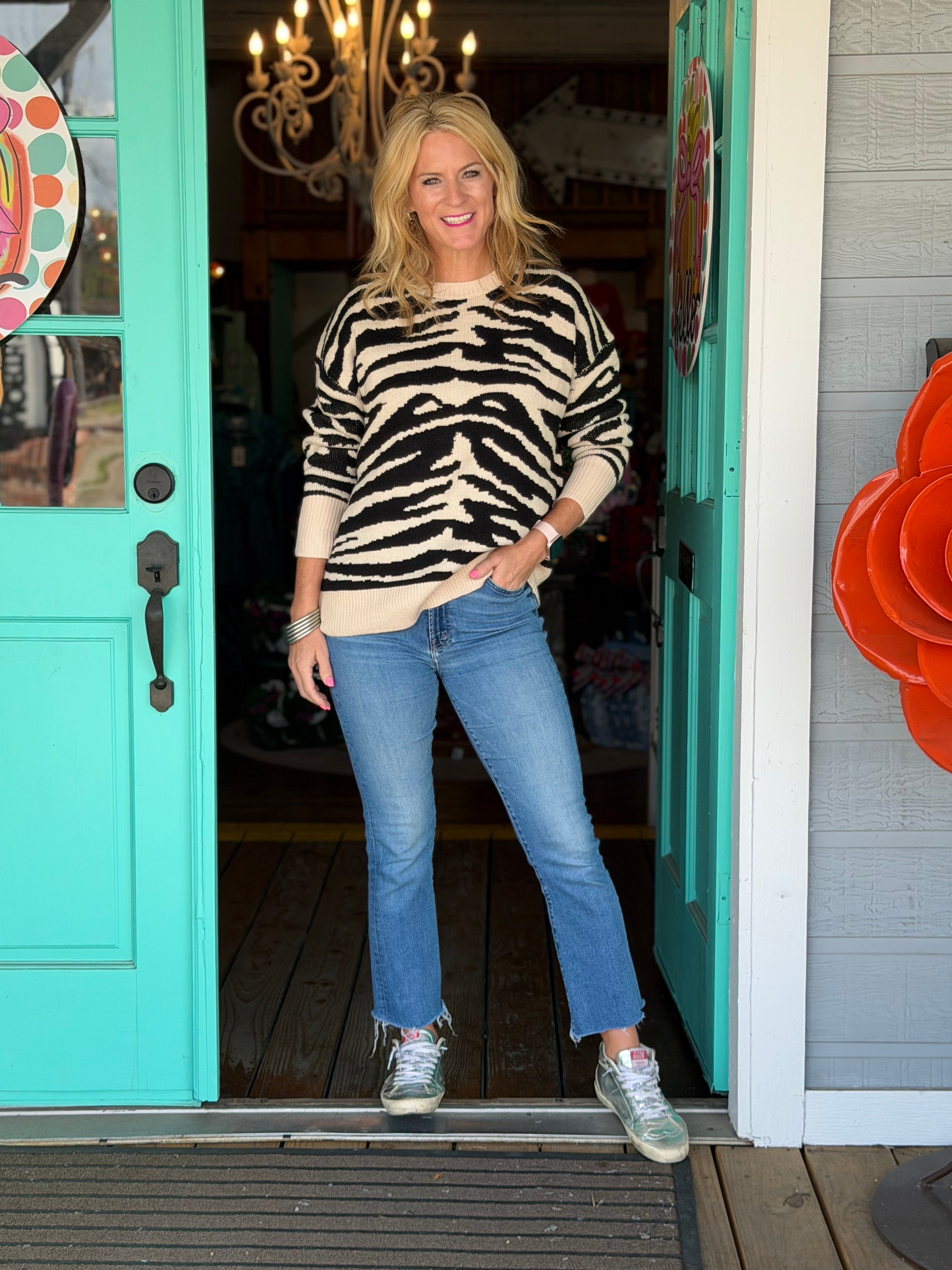 MARLEY ZEBRA SWEATER