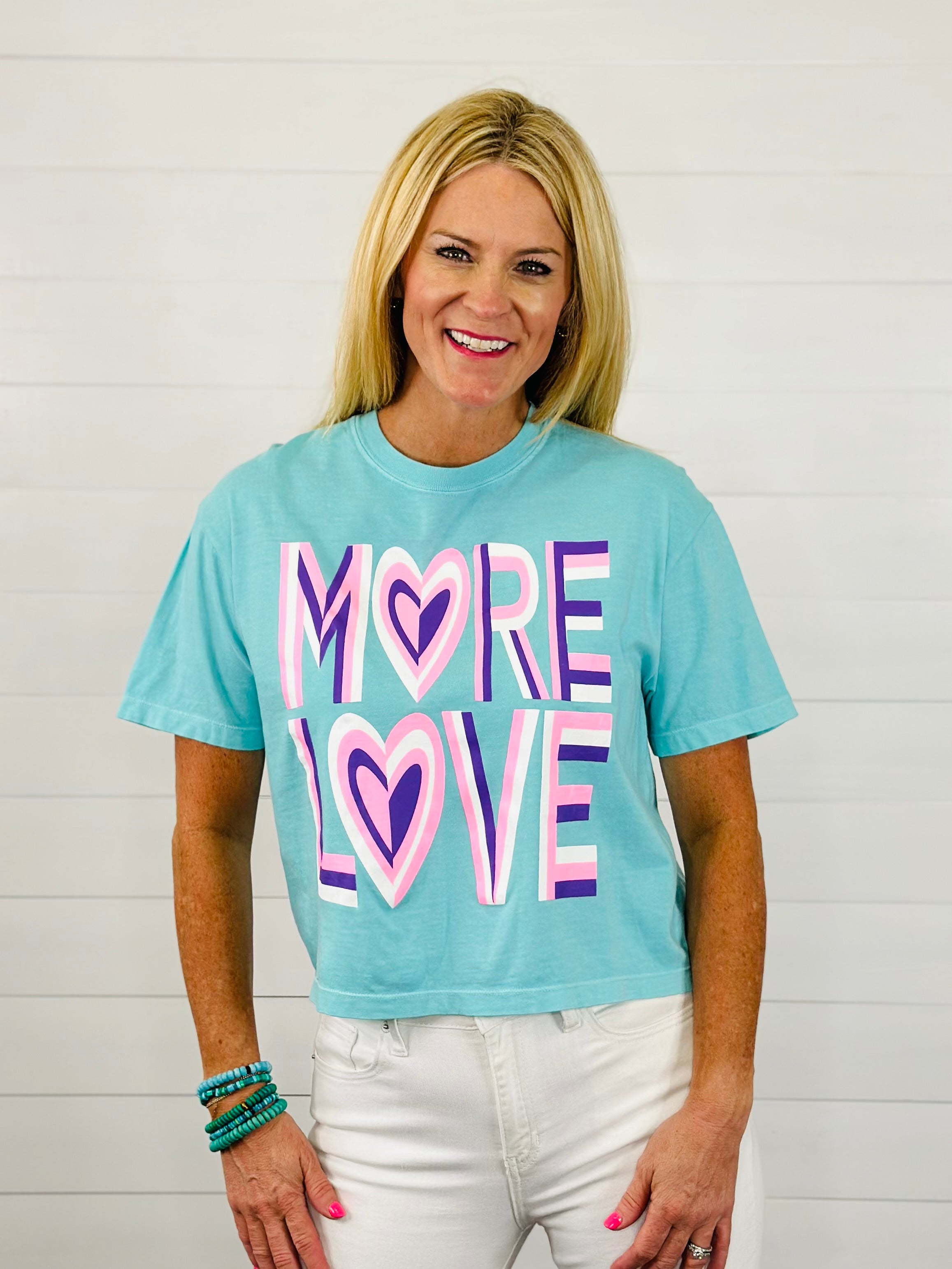 MORE LOVE CROPPED TEE
