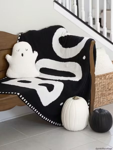 BOO CHENILLE BLANKET
