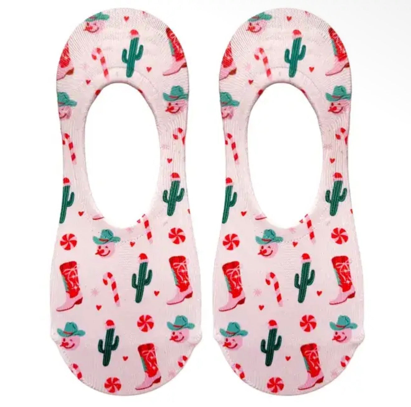 LINER SOCKS-RODEO CHRISTMAS