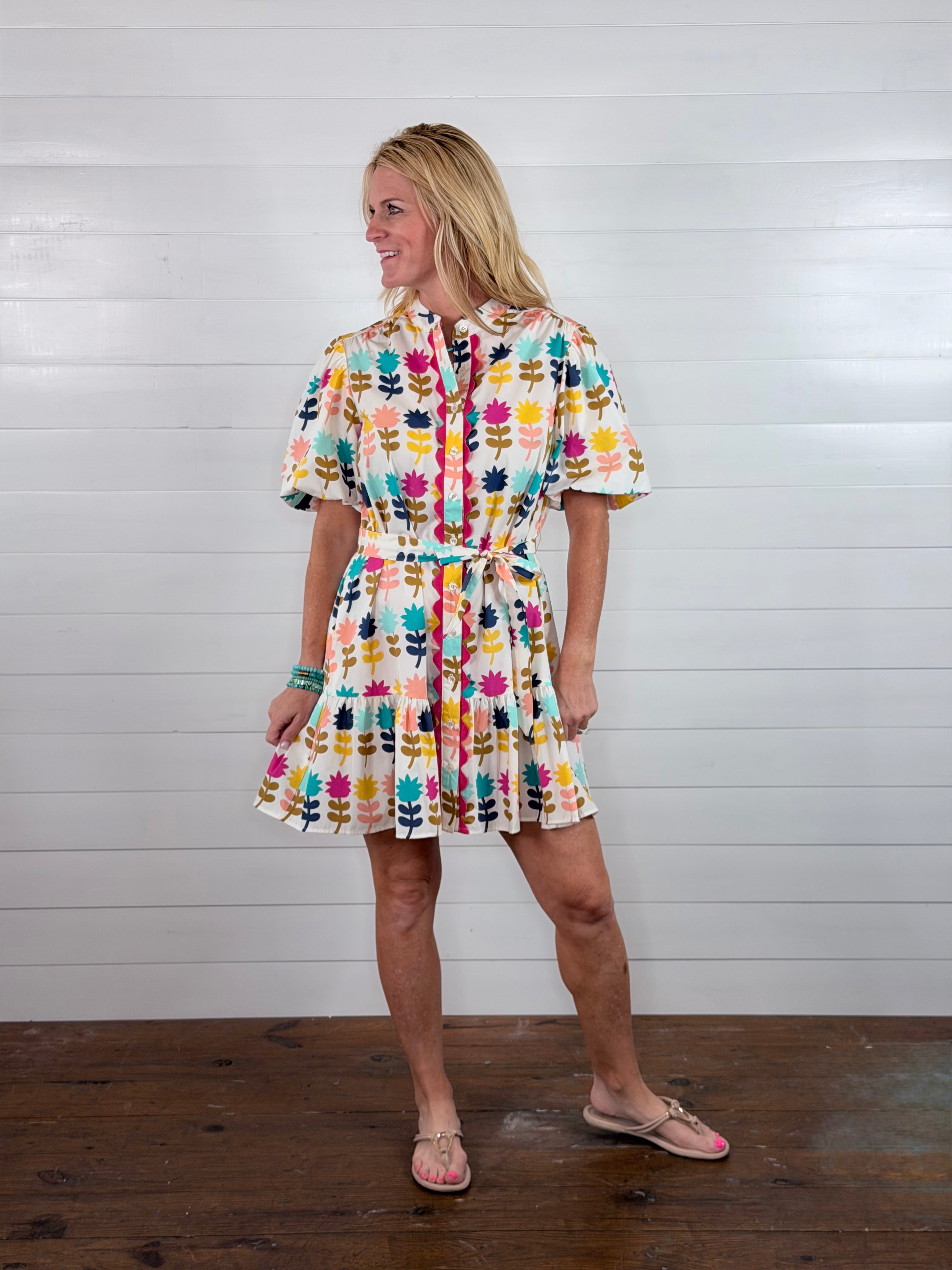 TULIPS IN A ROW DRESS