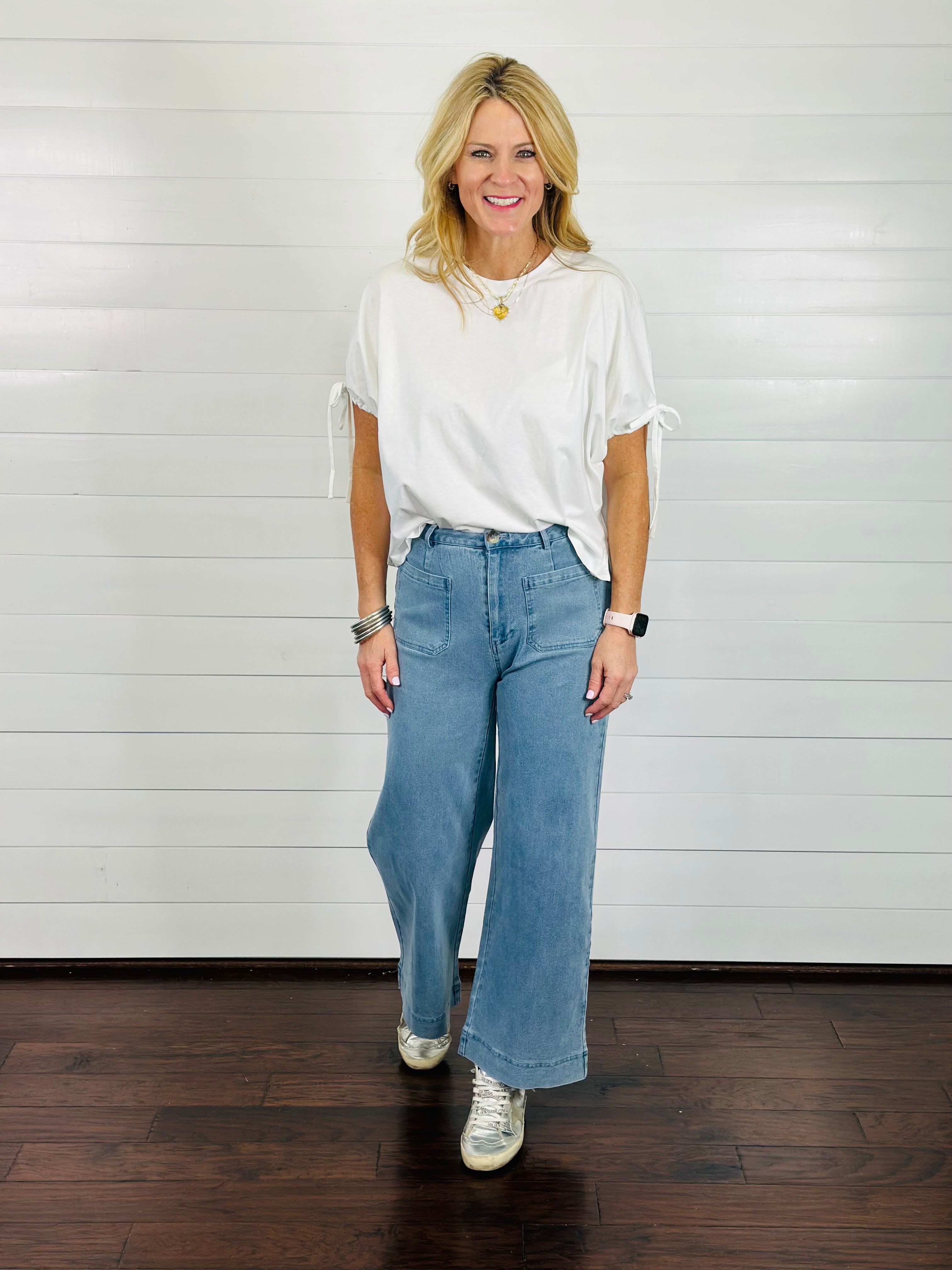 AMELIA WIDE LEG DENIM PANTS