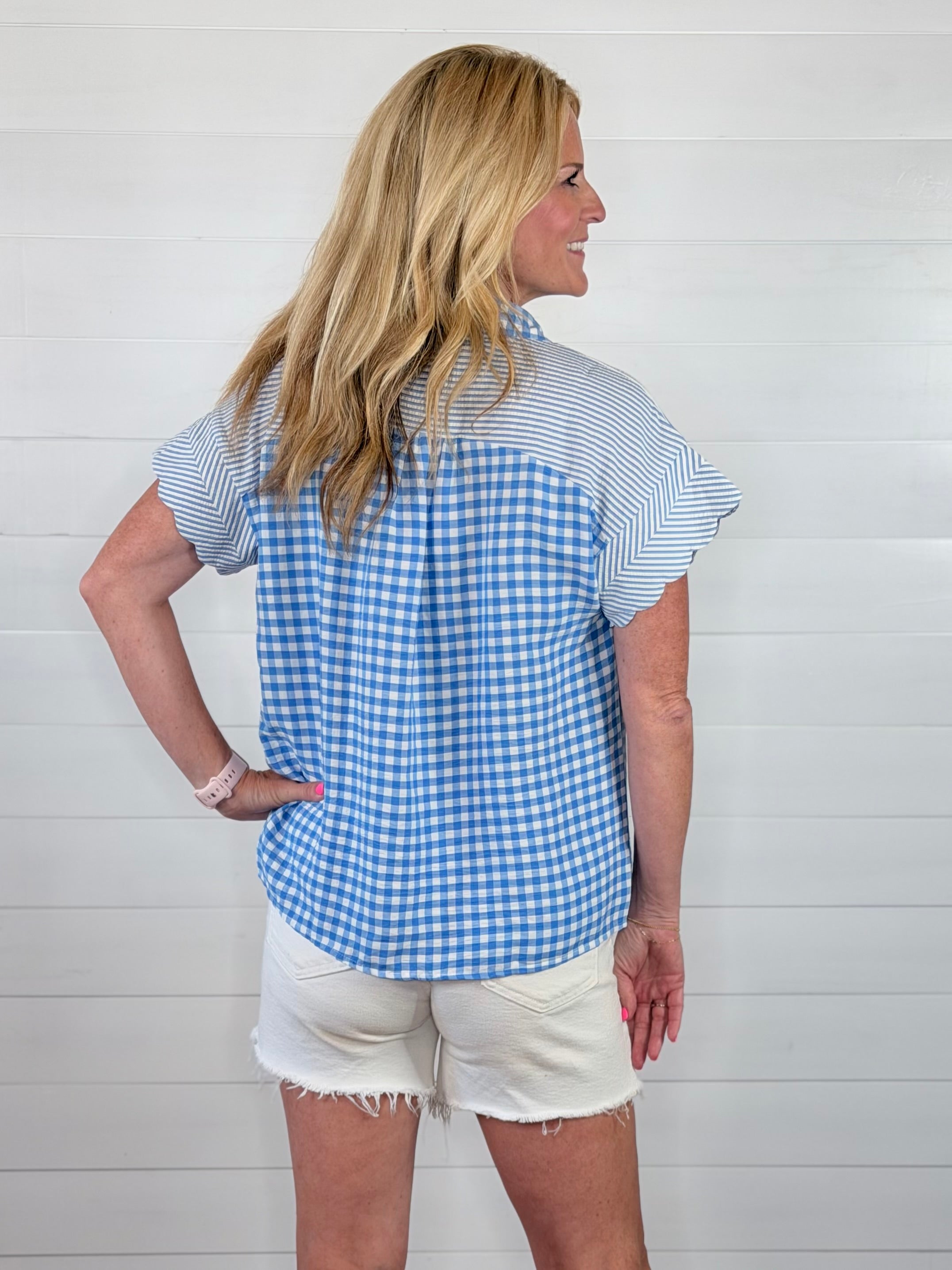 QUINN BLUE TOP