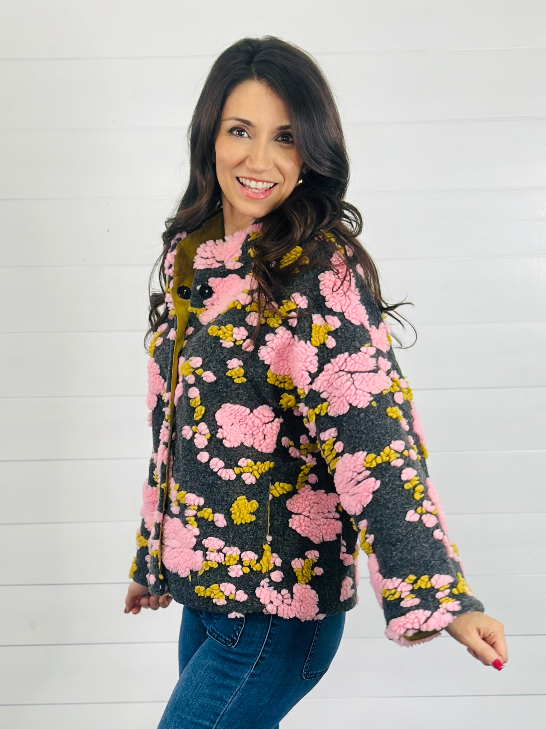 PUFF FLORAL JACKET