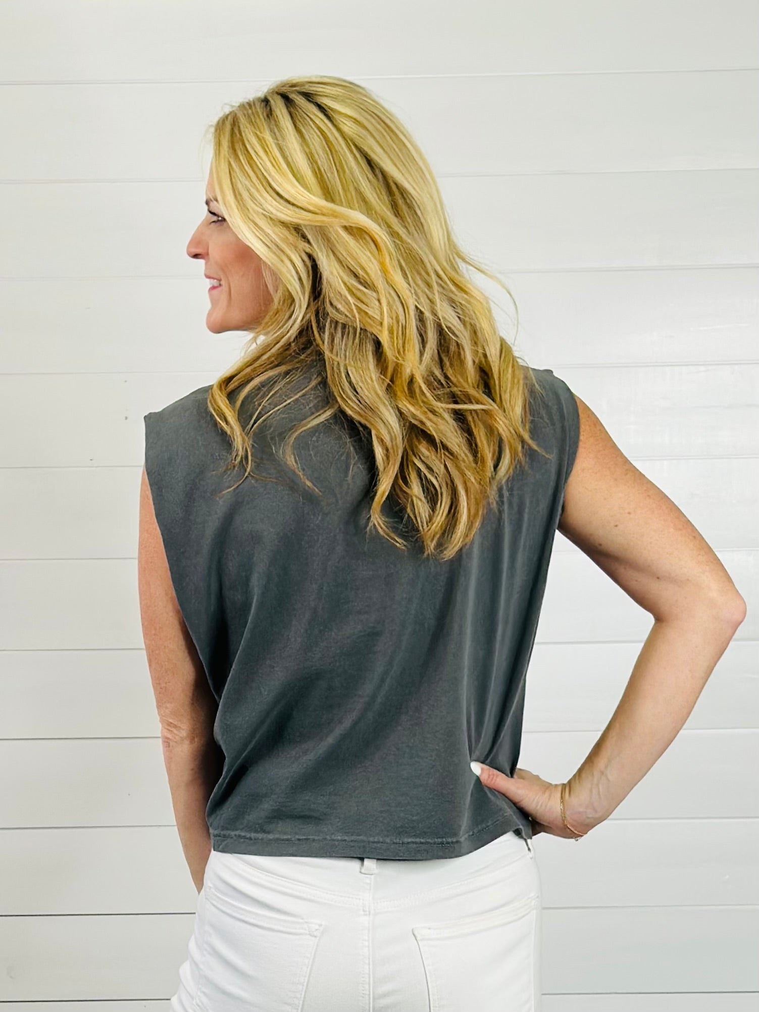 ELECTRIC COWBOY CROP TEE