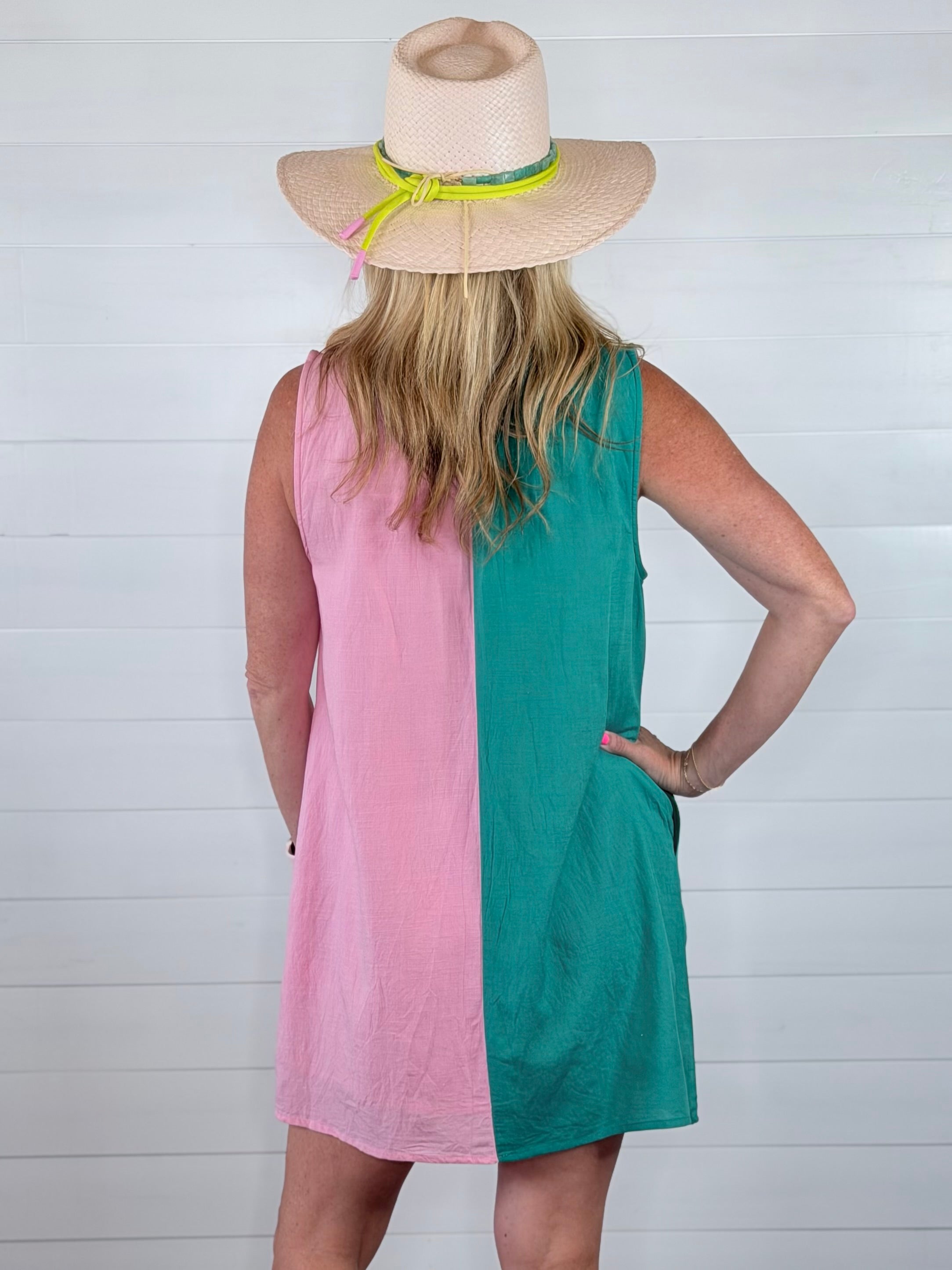 COLOR BLOCK CRAZE DRESS