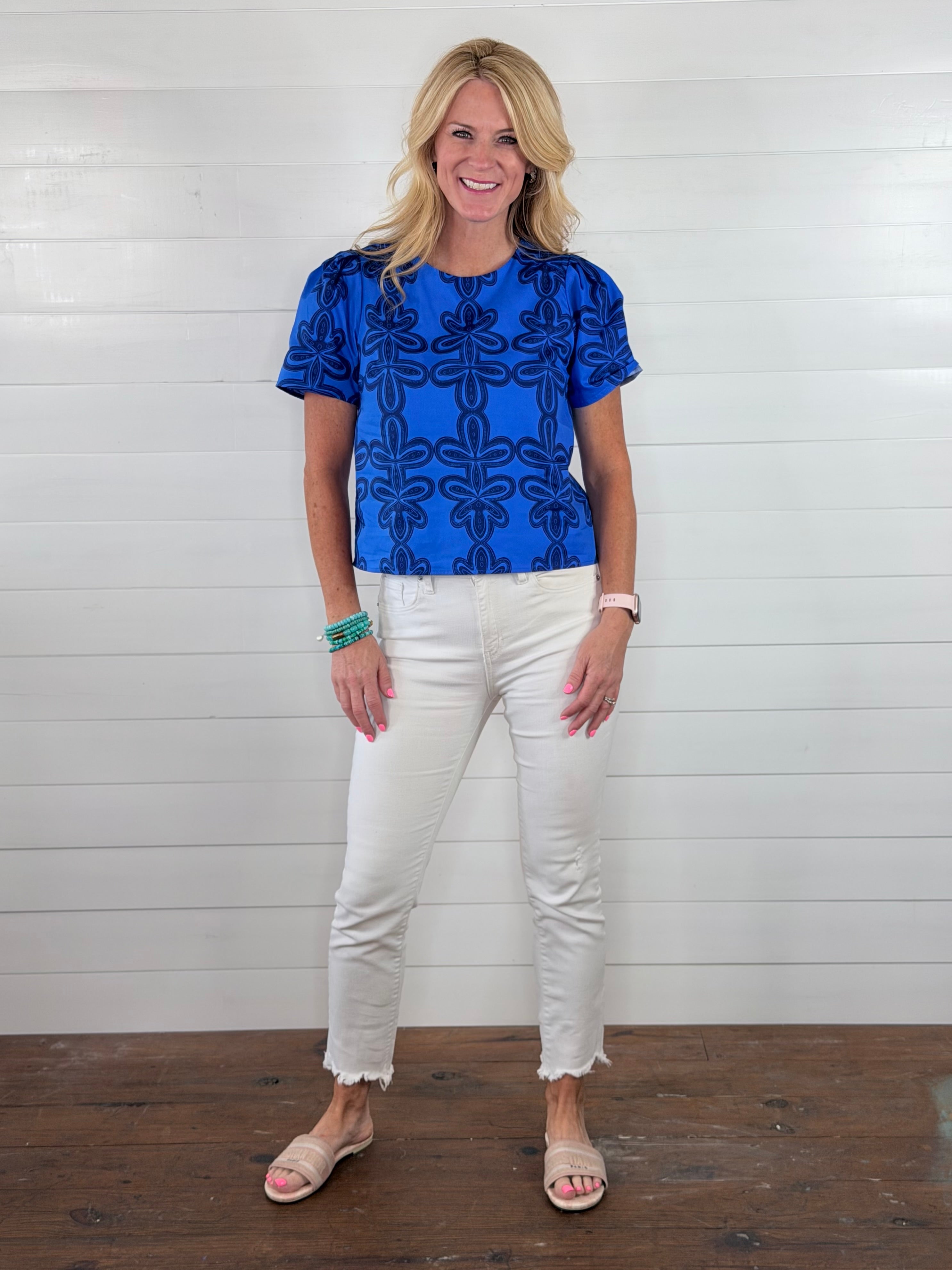 SUMMER BLUES TOP