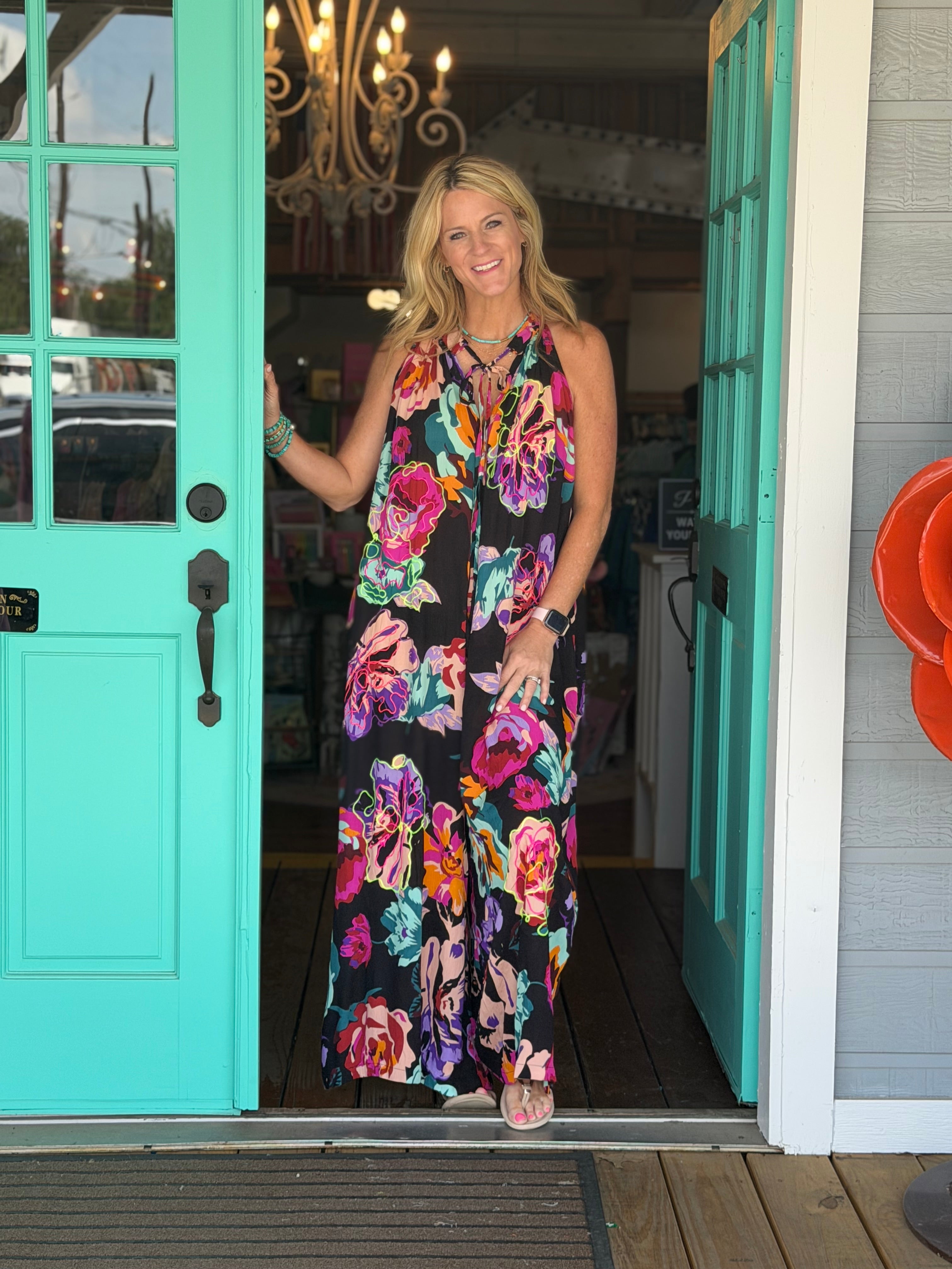 SYMPHONY ROMPER-BLACK