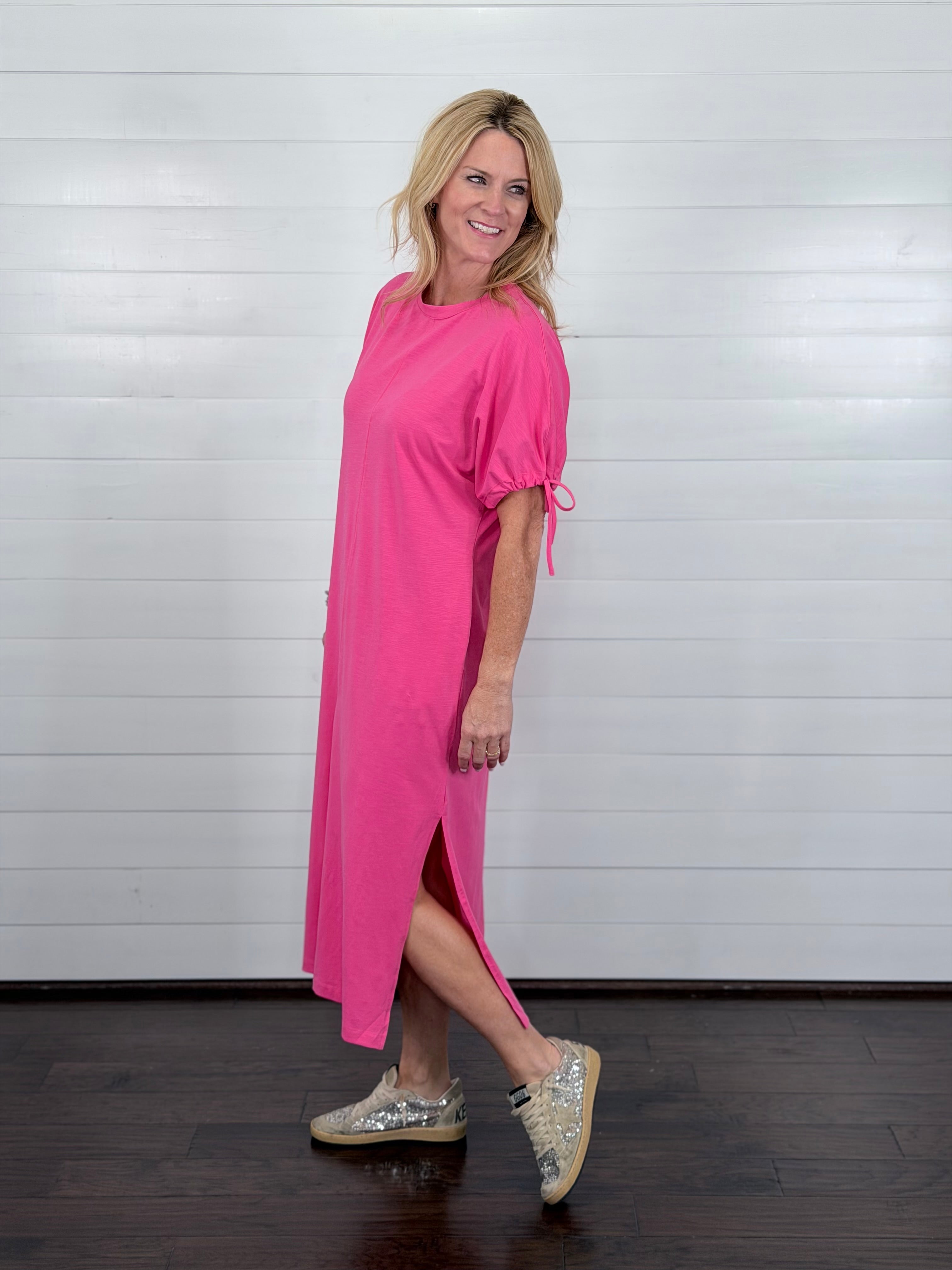 THE EVERLY DRESS-PINK