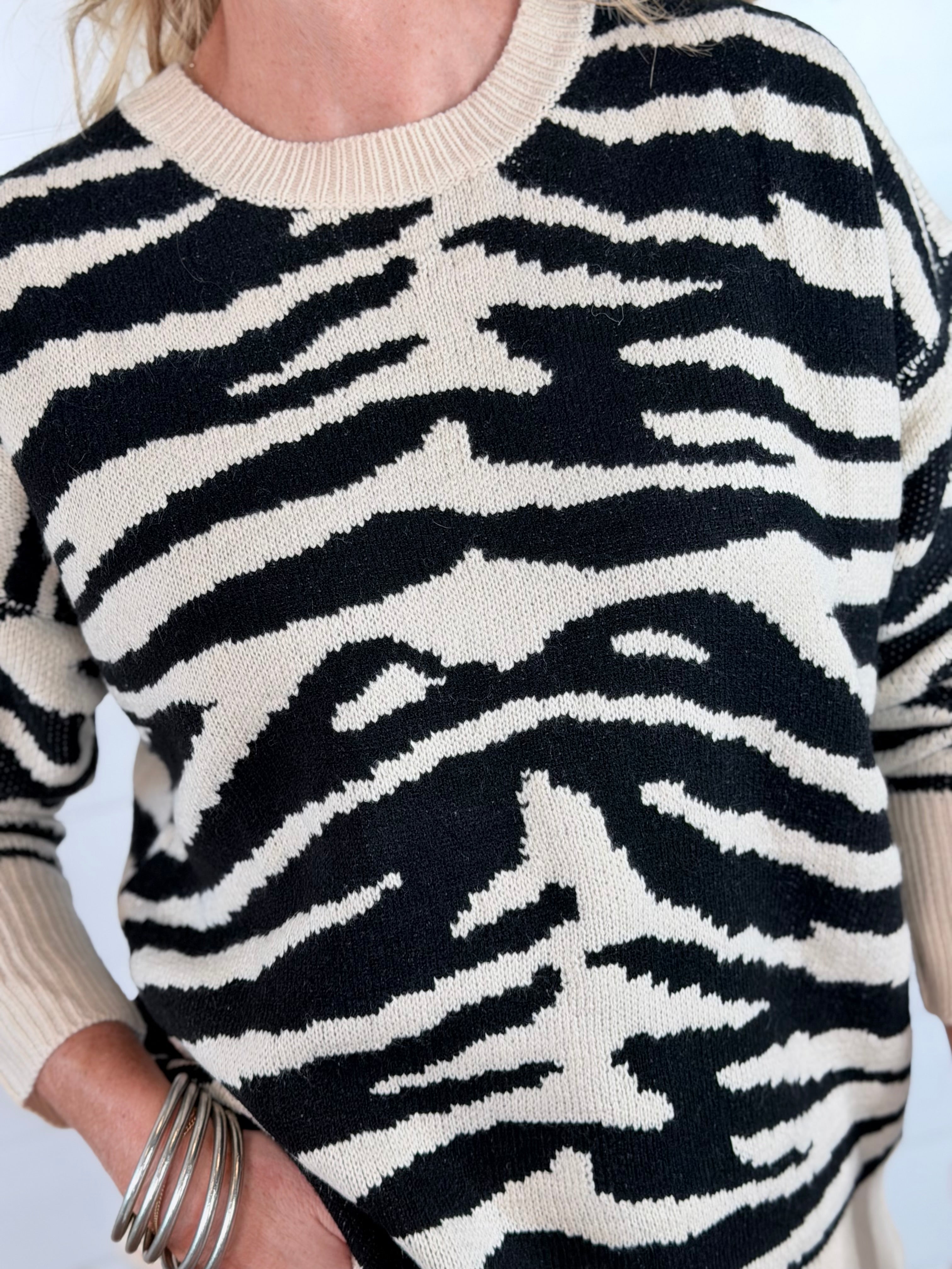 MARLEY ZEBRA SWEATER