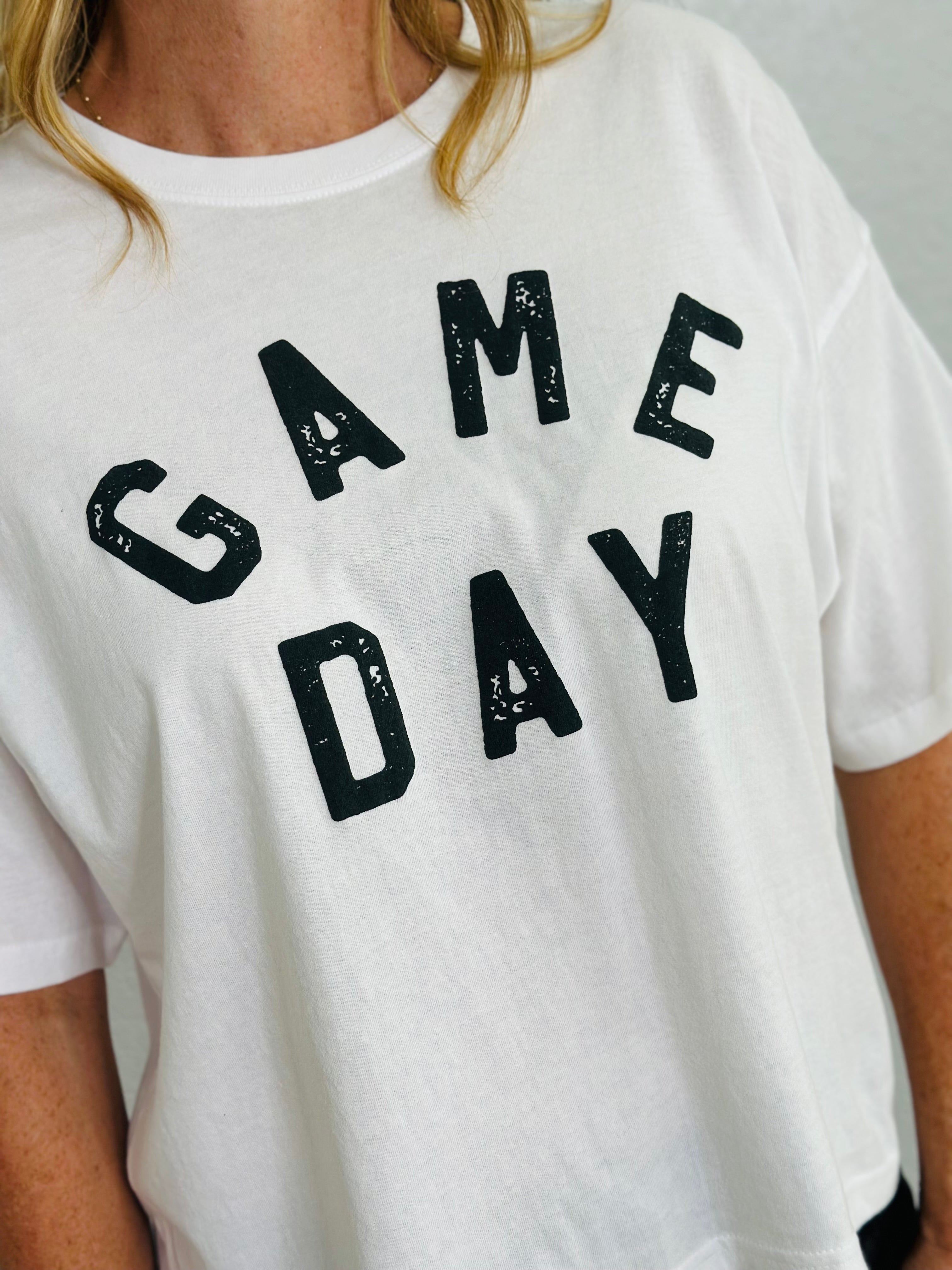 GAME DAY TEE-WHITE