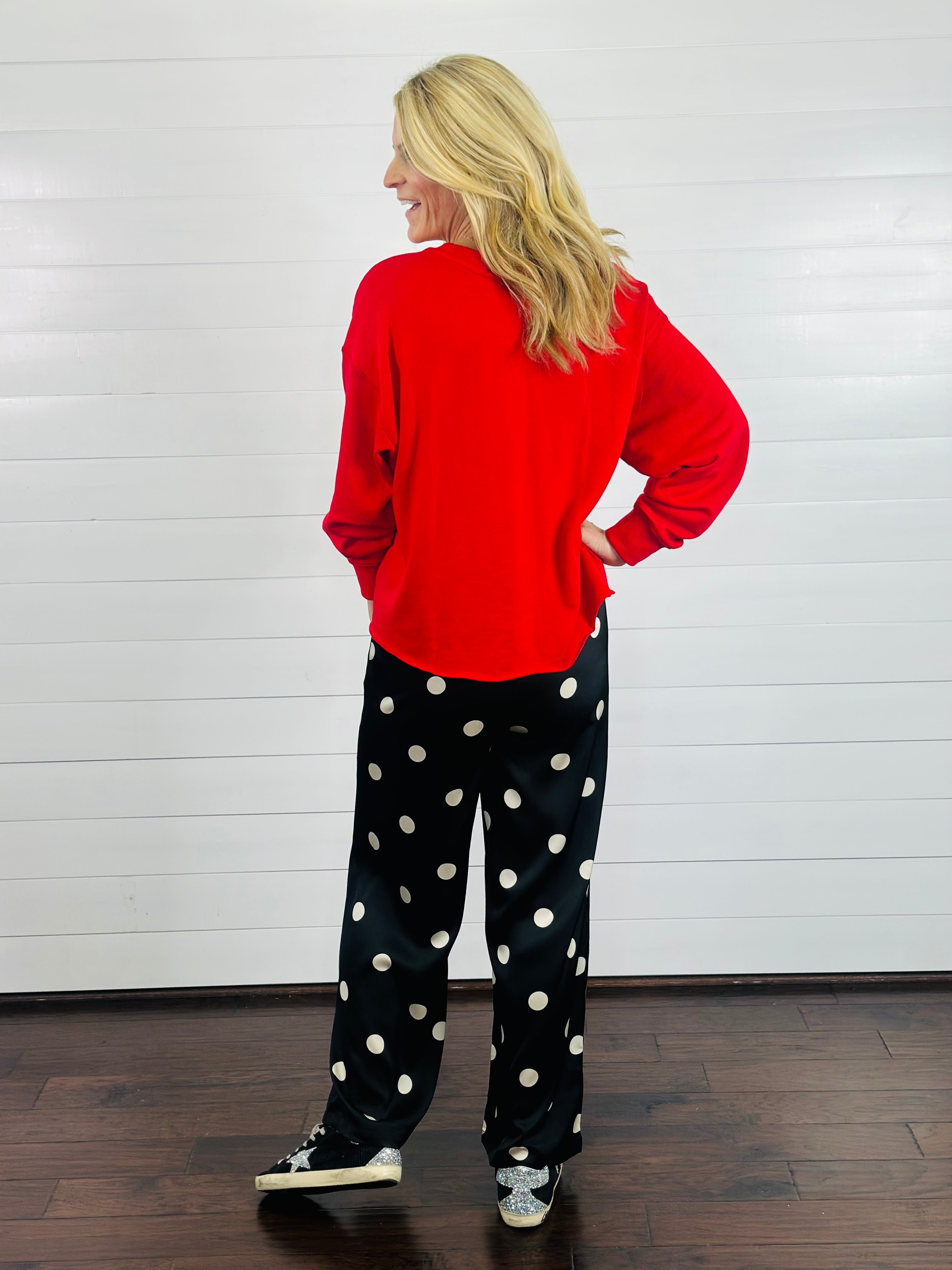 SATIN POLKA DOT PANT