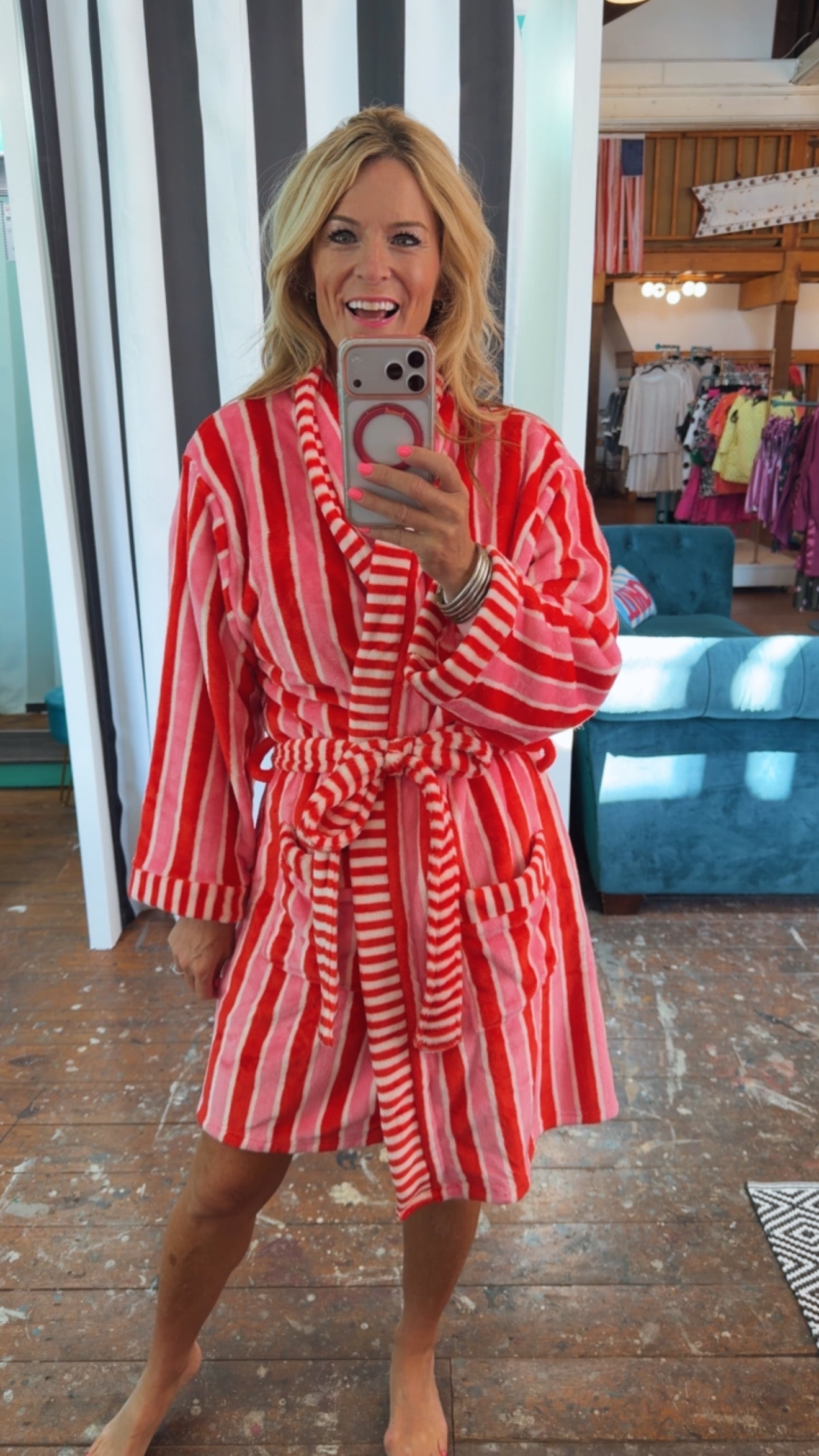 HOLLY STRIPE ROBE