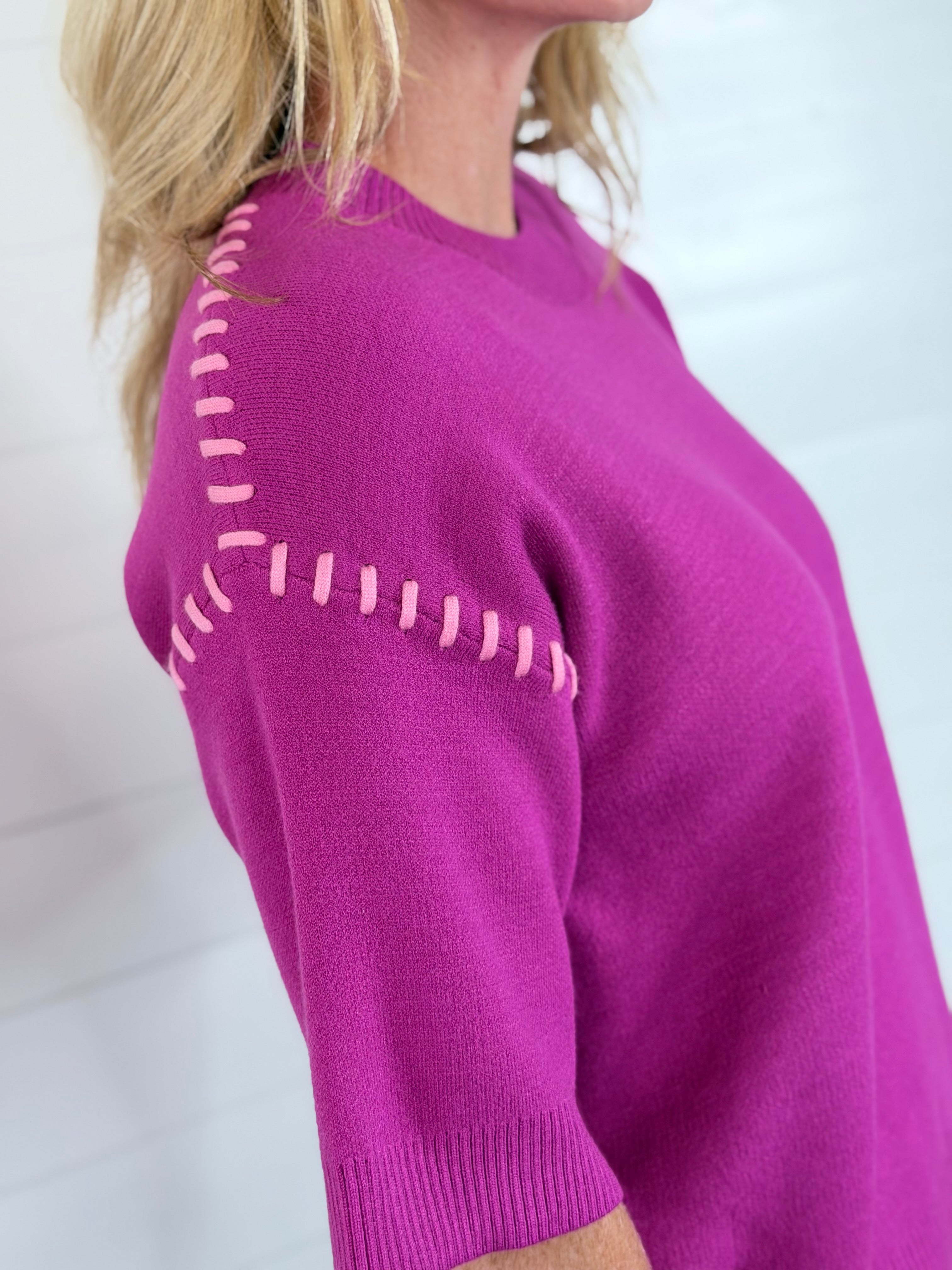MORGAN MAGENTA SWEATER